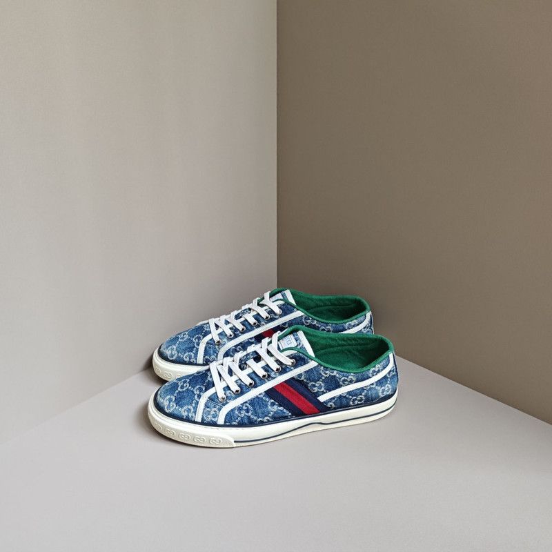 Gucci Gucci 1977 Tennis Style Lace-Up Fashion Sneakers 0079 Size US 8.5 / EU 41-42 - 1 Thumbnail
