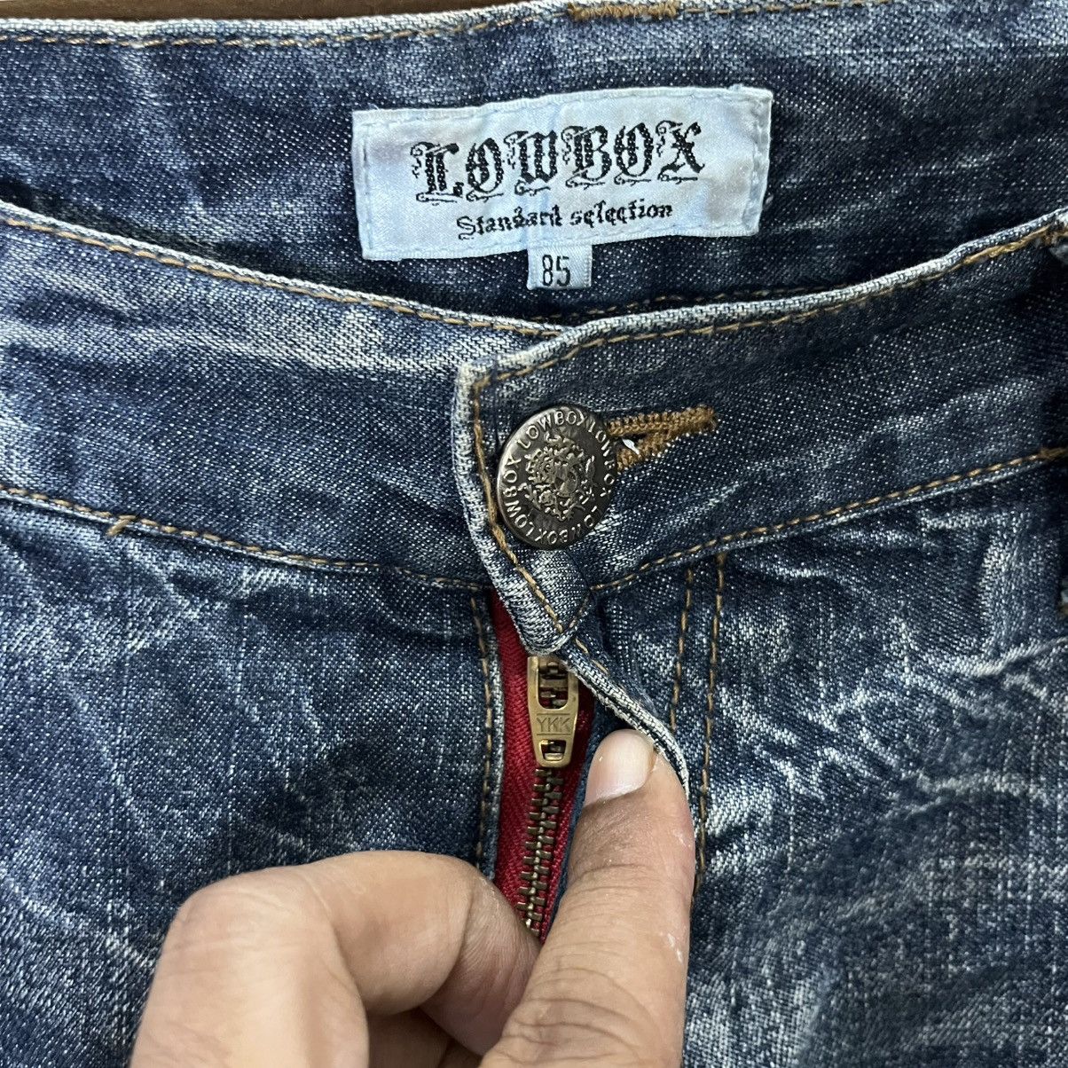 LOWBOX Vintage Lowbox Rare Faded Denim Jeans Size US 34 / EU 50 - 5 Thumbnail