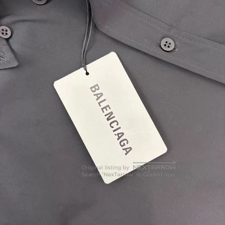 Balenciaga Balenciaga Black Letter Short Sleeve Shirt Size XS / US 0-2 / IT 36-38 - 3 Thumbnail