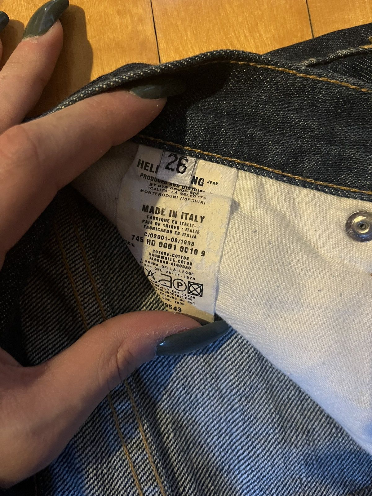Helmut Lang helmut lang raw italian denim from ‘89 Size US 26 / EU 42 - 4 Thumbnail