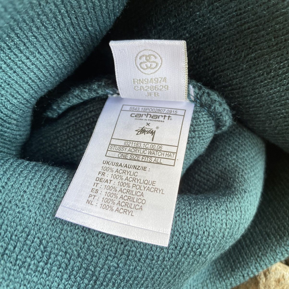 Carhartt Wip × Stussy Stussy Carhartt Beanie Size ONE SIZE - 5 Thumbnail