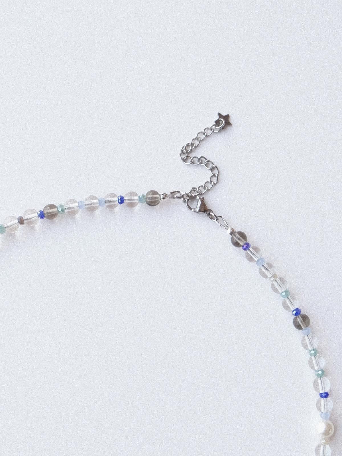 Handmade Handmade Fresh Water Style Glass Beads Necklace 16.1in Size ONE SIZE - 5 Thumbnail