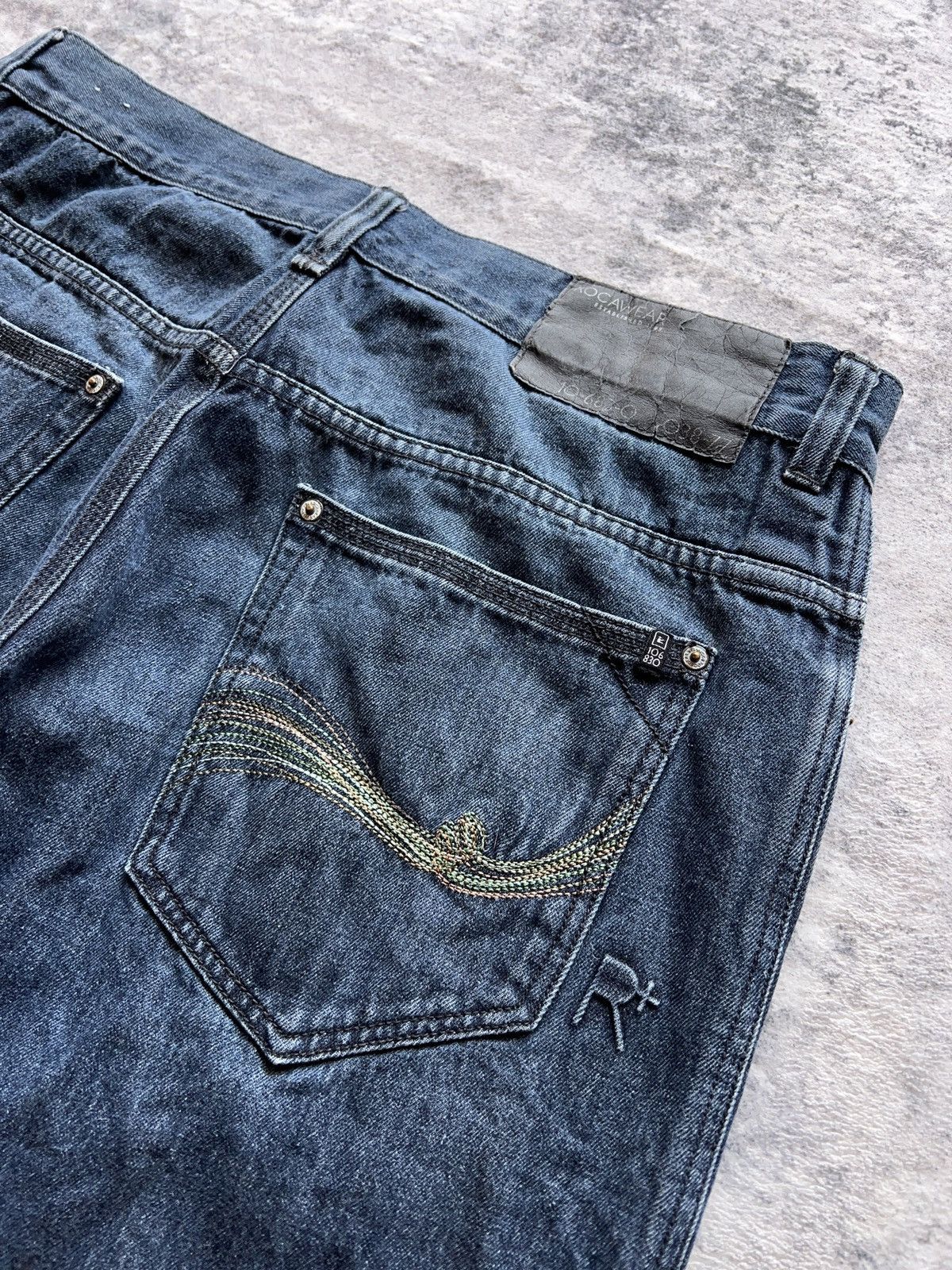 Rocawear × Vintage Y2K Rocawear Baggy Skater Denim Shorts Jorts Size US 36 / EU 52 - 2 Thumbnail