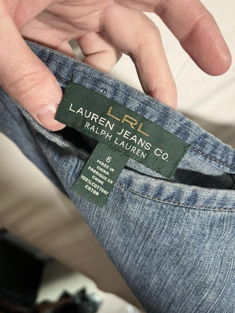 Designer Lauren Jeans Co. Denim Tiered Maxi Skirt - Size 6 Size 28" / US 6 / IT 42 - 2 Thumbnail