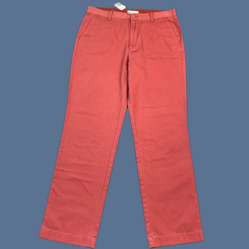 J.Crew VINTAGE J.CREW Pants Mens 34x32 Old Red Bleecker Athletic Fit Casual NWT Size US 34 / EU 50 - 1 Thumbnail