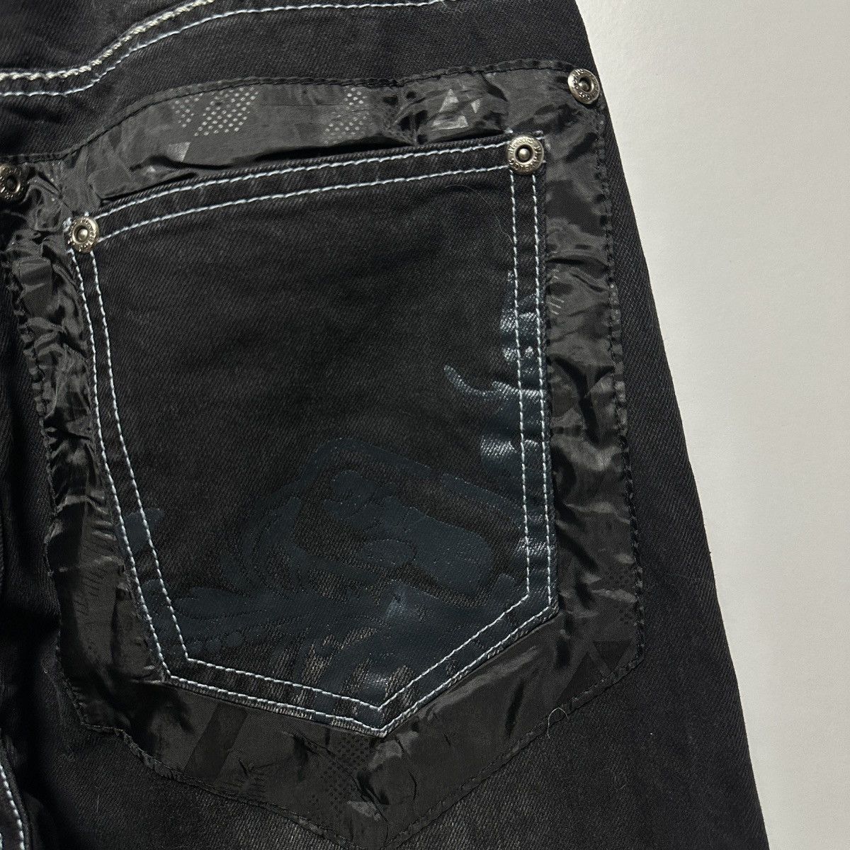 Other Vintage Y2K Play Bigg Jeans Black Wash Denim Japanese Style Size US 28 / EU 44 - 12 Thumbnail