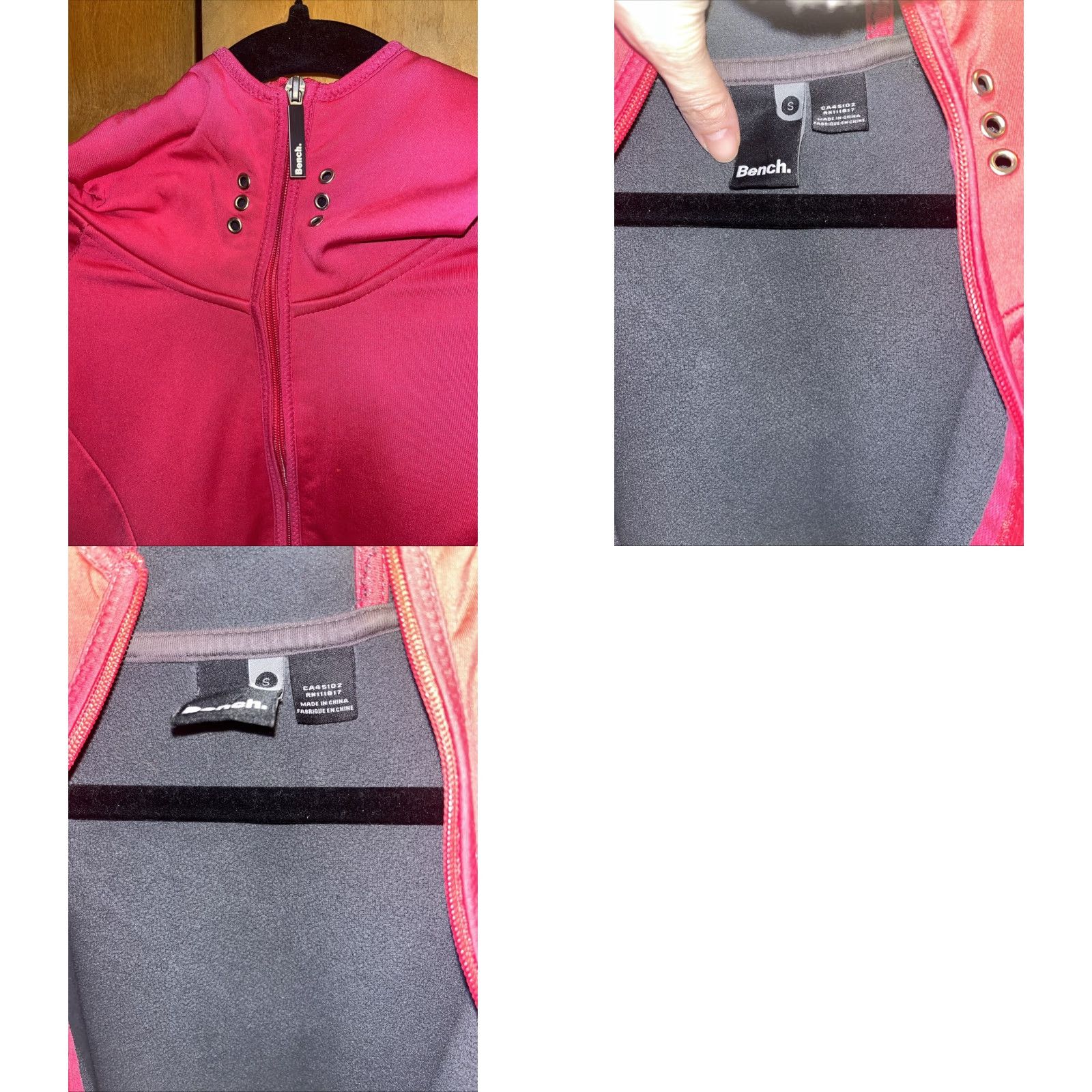 Bench Bench Sweatshirt Women’s Small Pink Zipper Hooded W/ Thumb Holes Pictures Womens Size S / US 4 / IT 40 - 8 Thumbnail