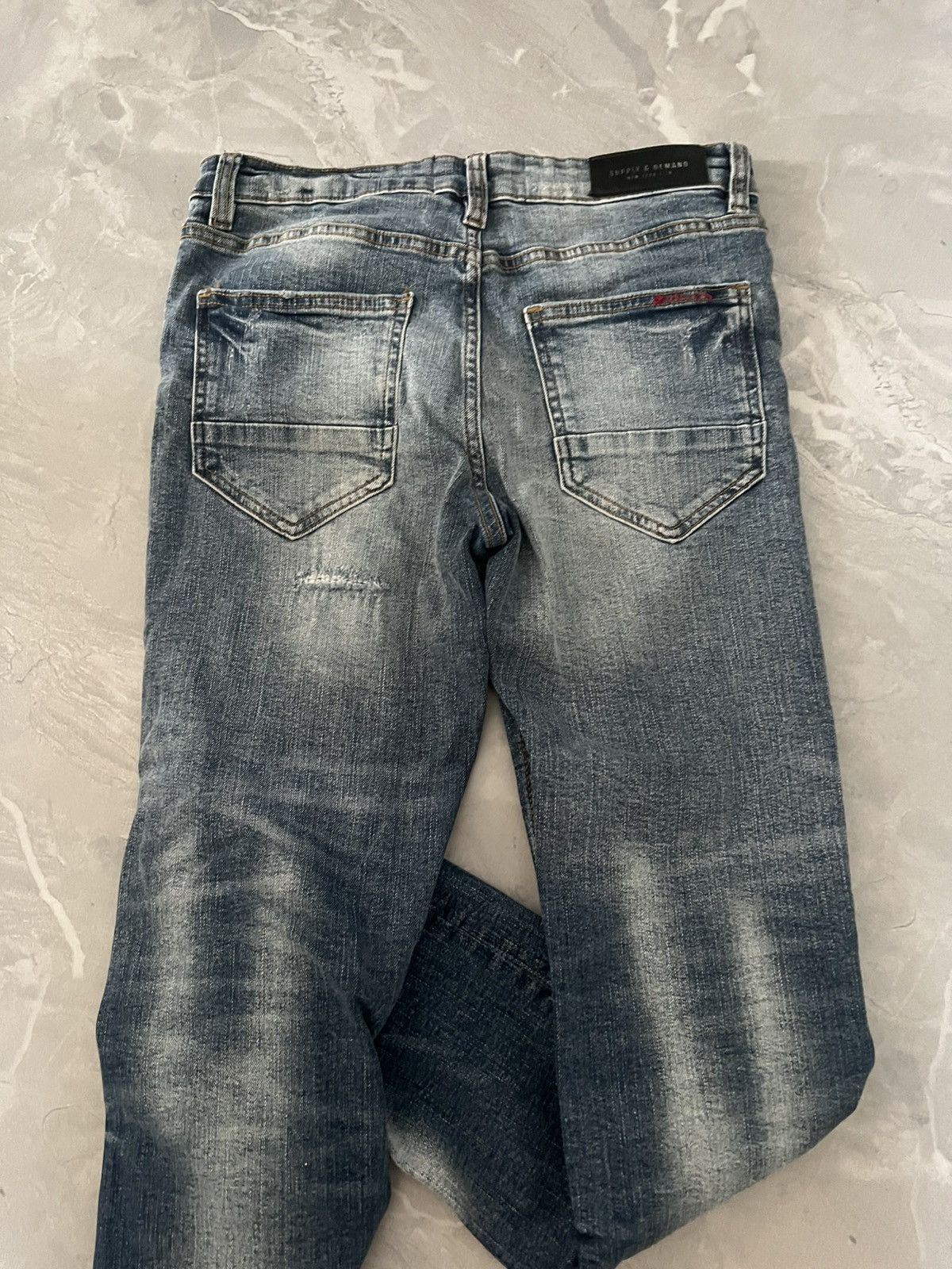 Japanese Brand Destroyed Underground Y2K Slim / Weathered Subversive 90s Size US 30 / EU 46 - 5 Thumbnail