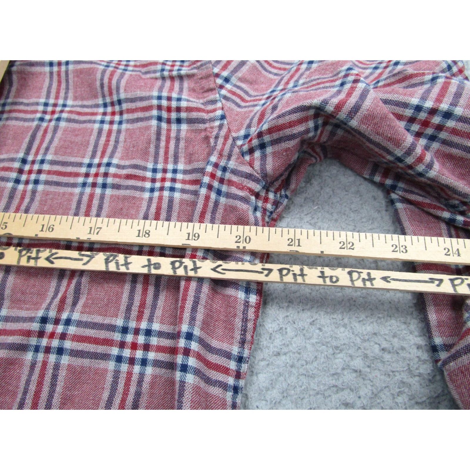 UNTUCKit UNTUCKit Shirt Mens Medium Red Blue White Plaid Button-Down Long Sleeve Casual Size US M / EU 48-50 / 2 - 7 Thumbnail