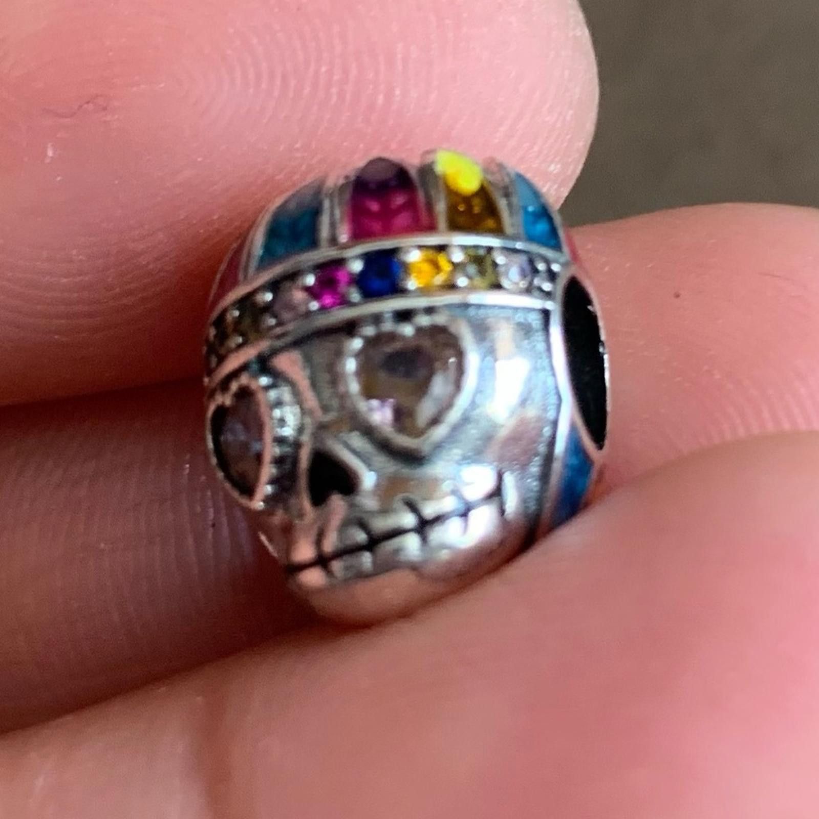 Other NWOT Halloween Gemstones Skull Charm Sterling Silver 925 Size ONE SIZE - 4 Thumbnail
