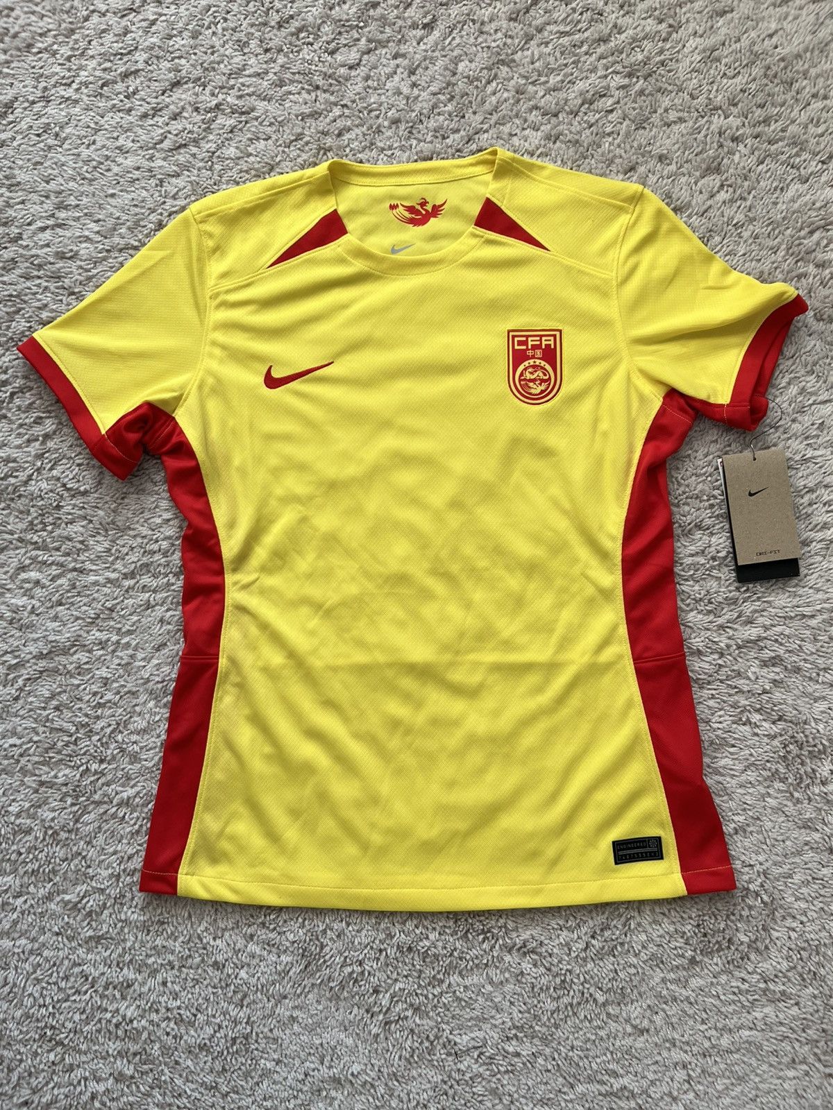 Nike Nike China CFA Soccer Jersey Yellow National Team Size XL / US 12-14 / IT 48-50 - 5 Thumbnail