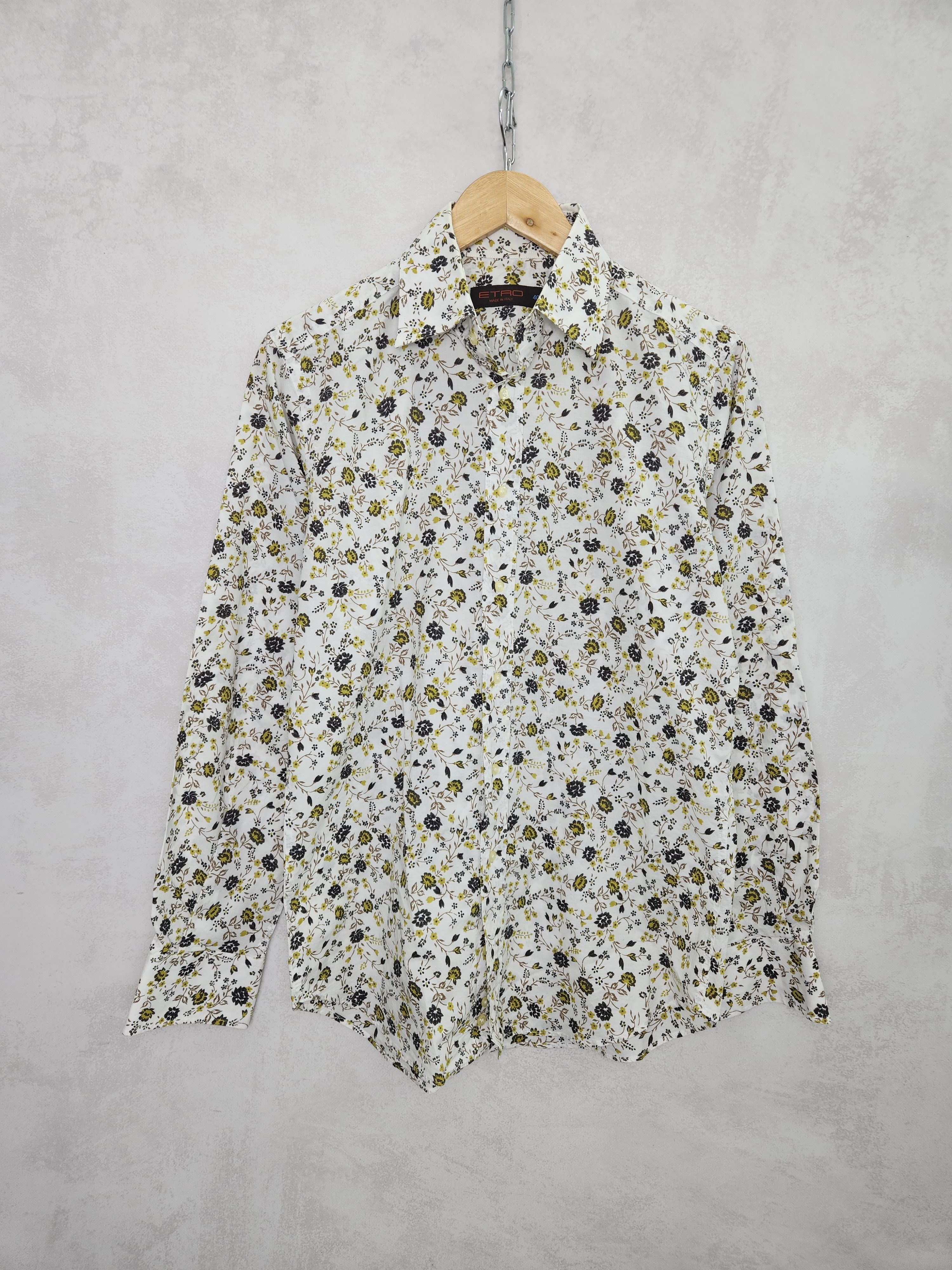 Etro Etro flowers floral button ups shirt size 40 Size US M / EU 48-50 / 2 - 1 Thumbnail