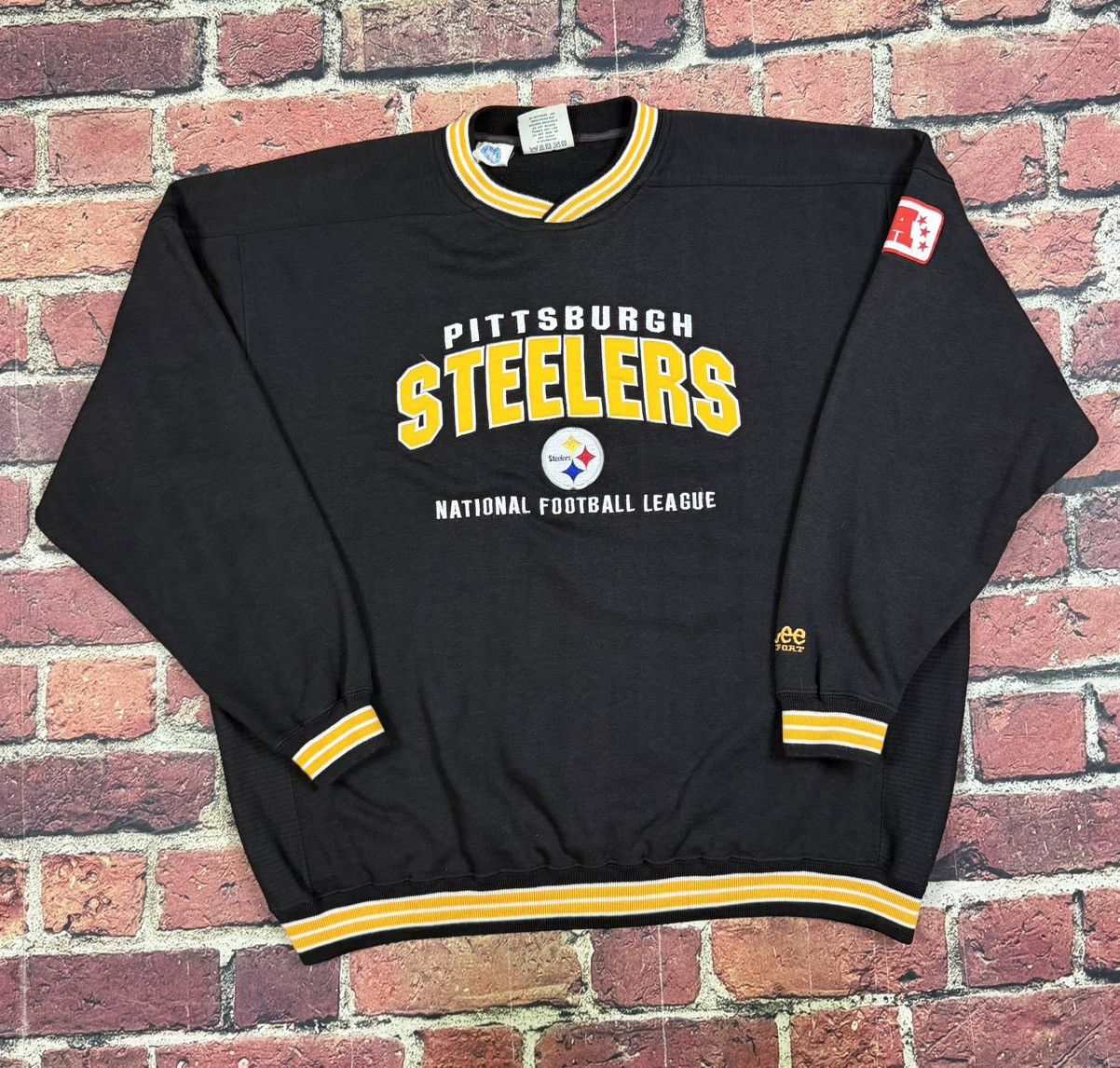 NFL Vintage 90s Pittsburgh Steelers NFL Lee Sport Sweatshirt Size US XXL / EU 58 / 5 - 1 Thumbnail
