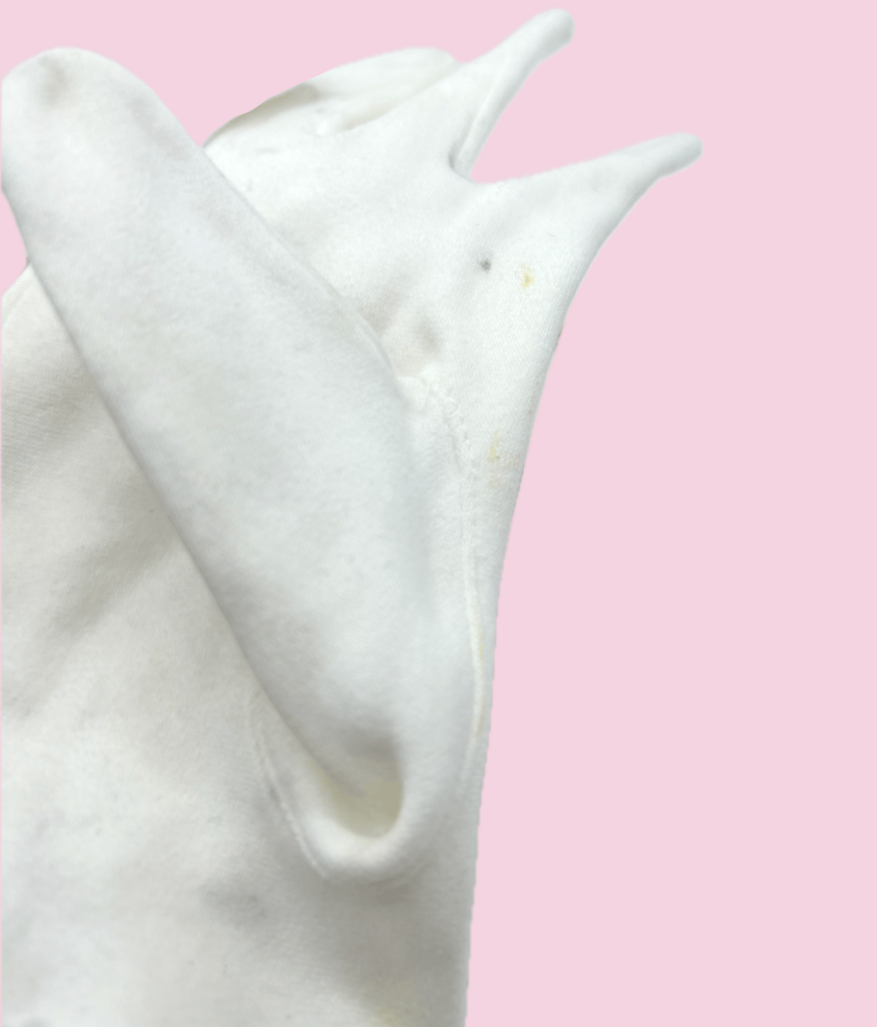 Vintage 1950's White Scalloped Edge Gloves Size ONE SIZE - 5 Thumbnail