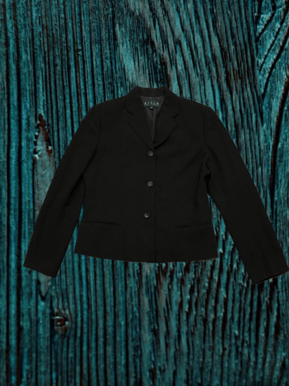 Womens Black Blazers Y2K Ralph Lauren Vintage