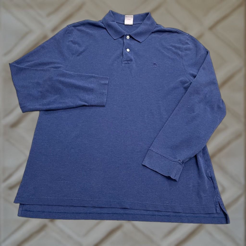 Brooks Brothers VINTAGE Brooks Brothers Polo Shirt Men Large Blue Cotton Casual Activewear 90s Size US L / EU 52-54 / 3 - 1 Thumbnail