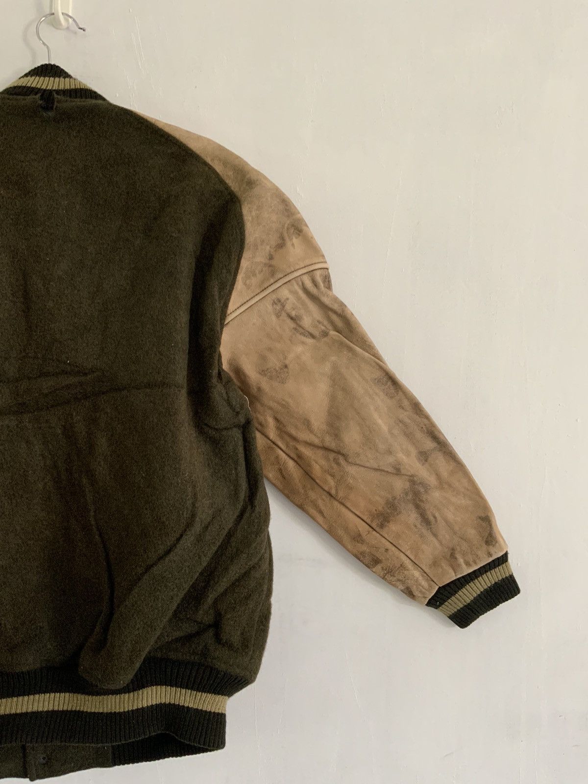 Genuine Leather Vintage Silk Road Wool Leather Rusty Varsity Jacket Size US M / EU 48-50 / 2 - 11 Thumbnail