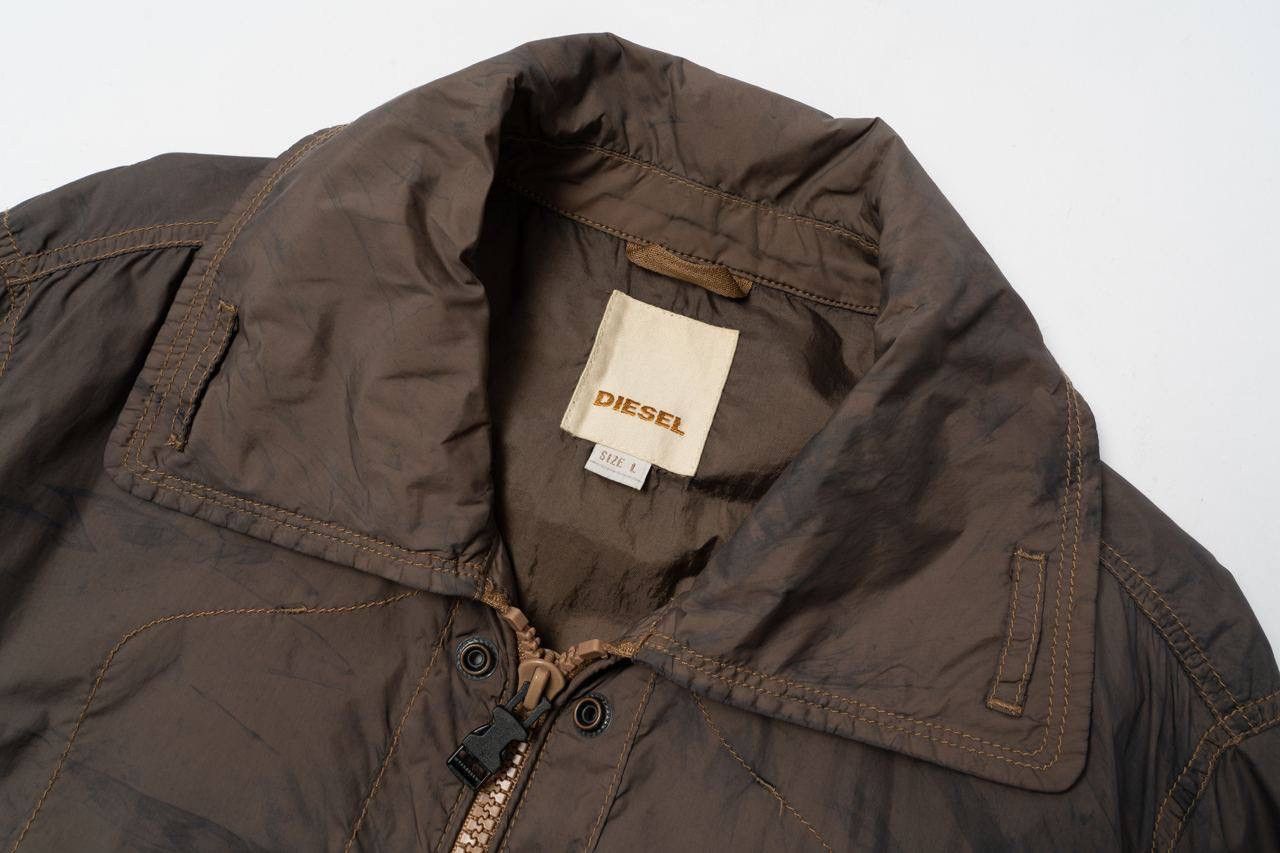 Diesel 🔵DIESEL Vintage Nylon Bomber Jacket Size US L / EU 52-54 / 3 - 7 Thumbnail