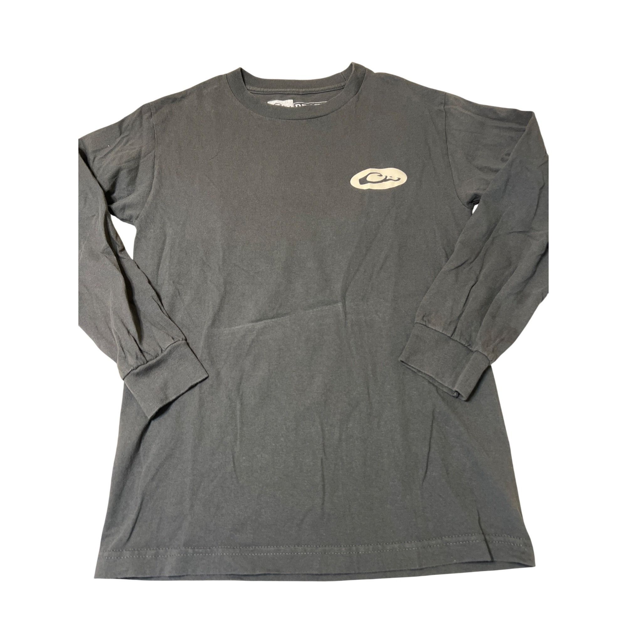 Drake Drake Mens Long Sleeve Gray Logo T-Shirt Cotton Casual Size Size US S / EU 44-46 / 1 - 1 Thumbnail