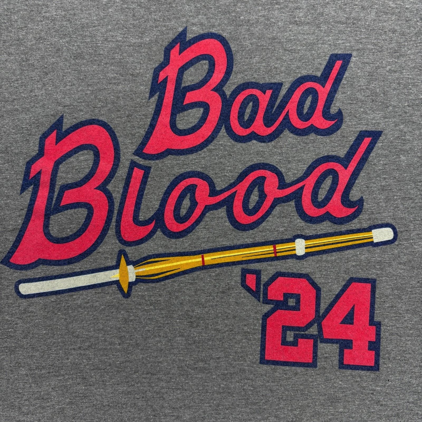 WWE WWE Bad Blood 2024 Atlanta 24 T Shirt Men XL Gray Atlanta Br Size US XL / EU 56 / 4 - 3 Thumbnail