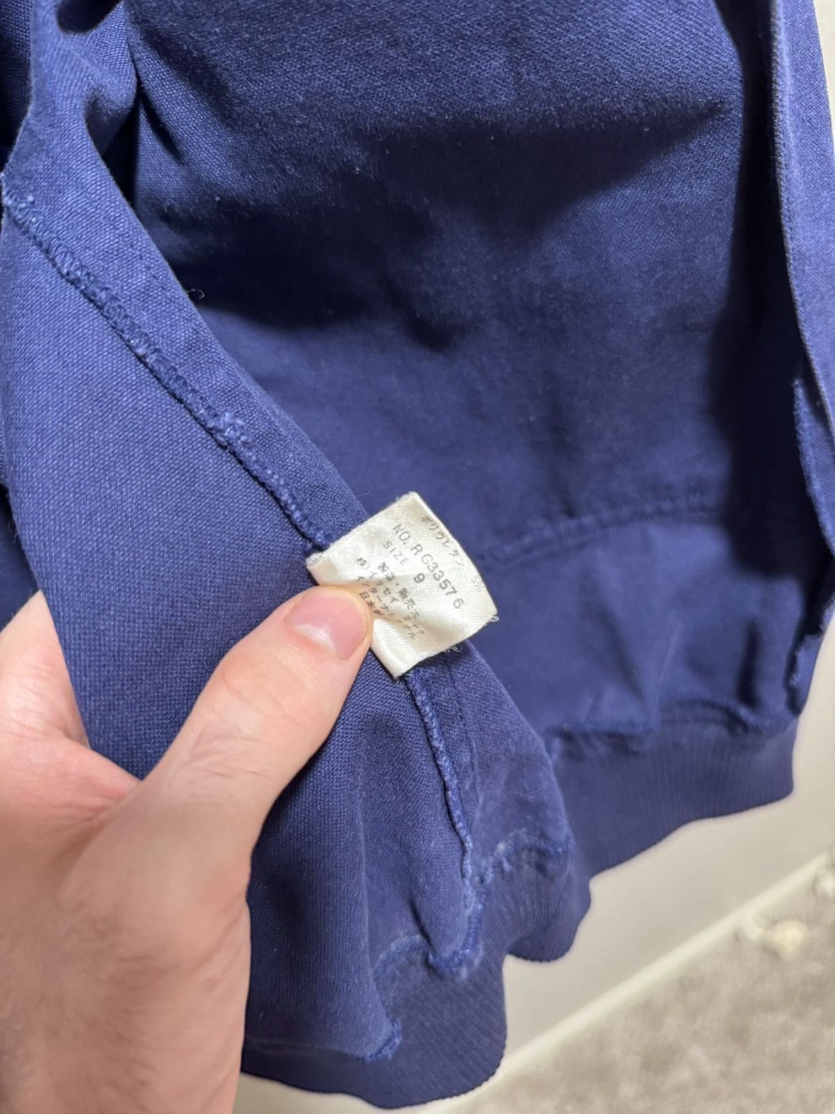 Issey Miyake 80’s Issey Miyake IS Sport Big Logo Navy Zip Up Bomber Size US L / EU 52-54 / 3 - 9 Thumbnail