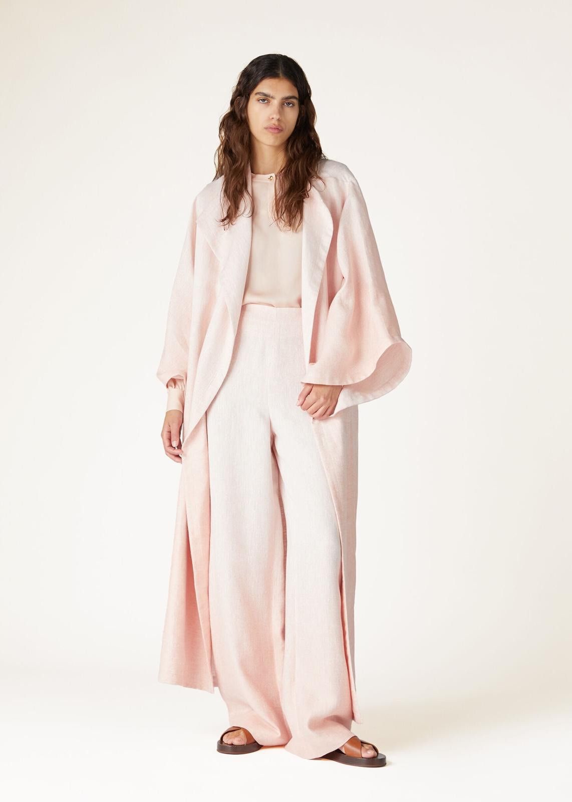 Loro Piana o1srvl11e0425 FAO0884 Aiden Trouser in Light Pink Size 26" / US 2 / IT 38 - 4 Thumbnail