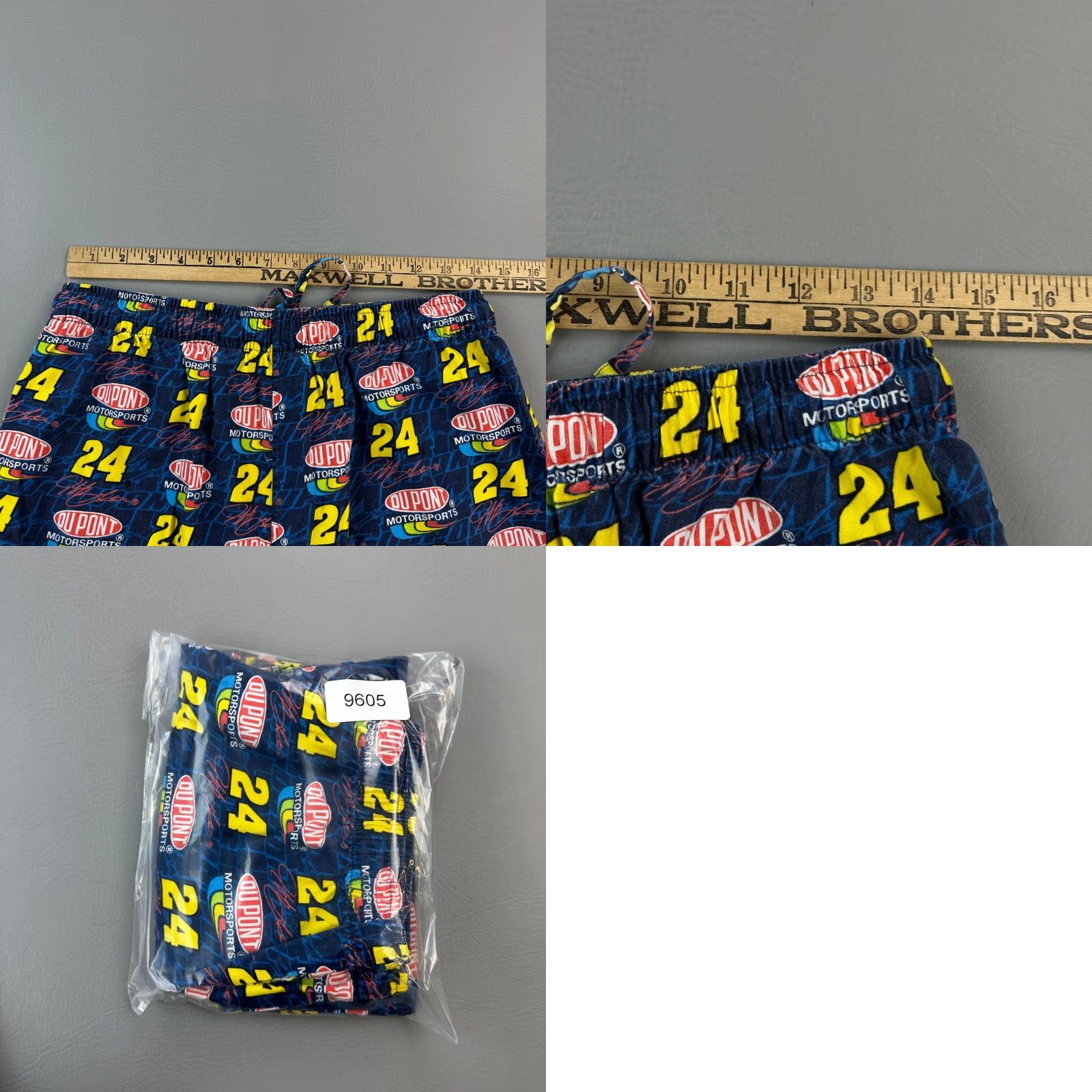 NASCAR VINTAGE NASCAR Pajama Pants Mens Medium Jeff Gordon #24 Logo AOP Sleepwear Y2K Size US 31 - 8 Thumbnail