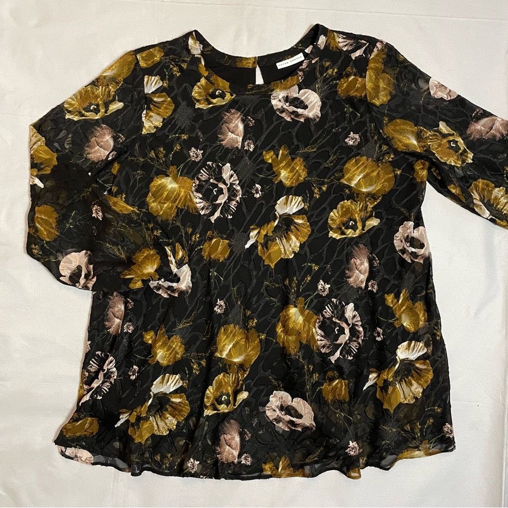 Other Susan Graver Fully Lined Printed Jacquard Black Brown Tunic Size XL / US 12-14 / IT 48-50 - 9 Thumbnail