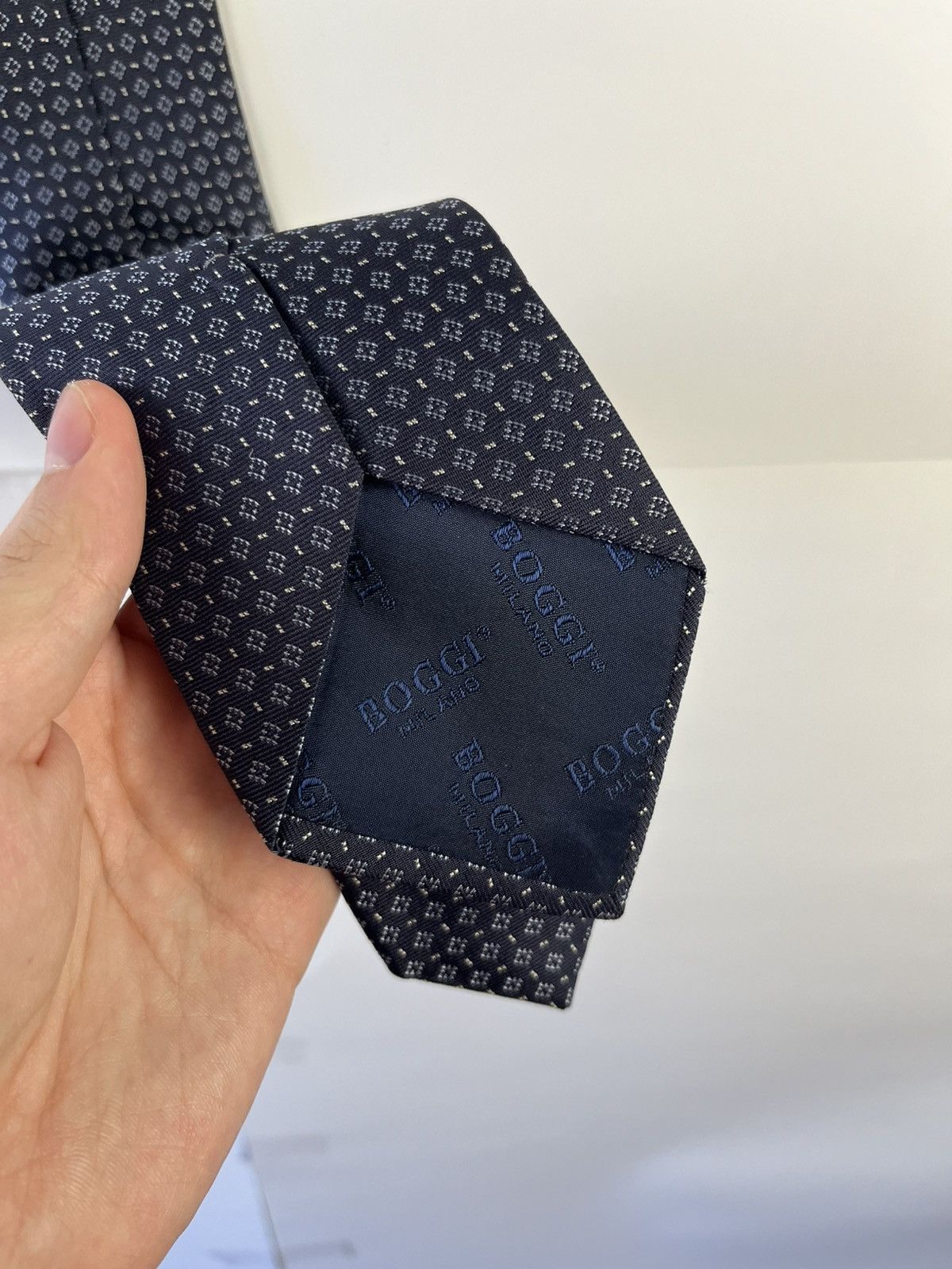Boggi Boggi Milano Luxury Printed Tie Cravat Made in Italy Size ONE SIZE - 7 Thumbnail