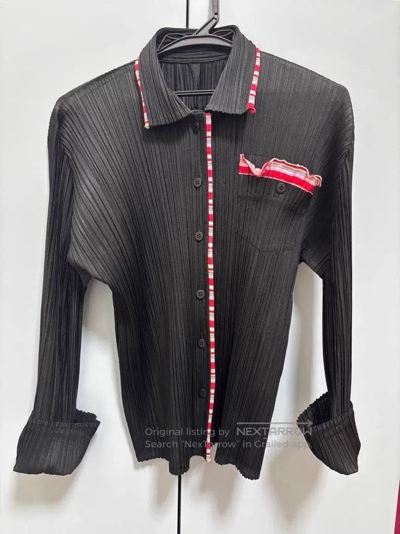 Other Issey Miyake Black Ruched Shirt Size US L / EU 52-54 / 3 - 3 Thumbnail