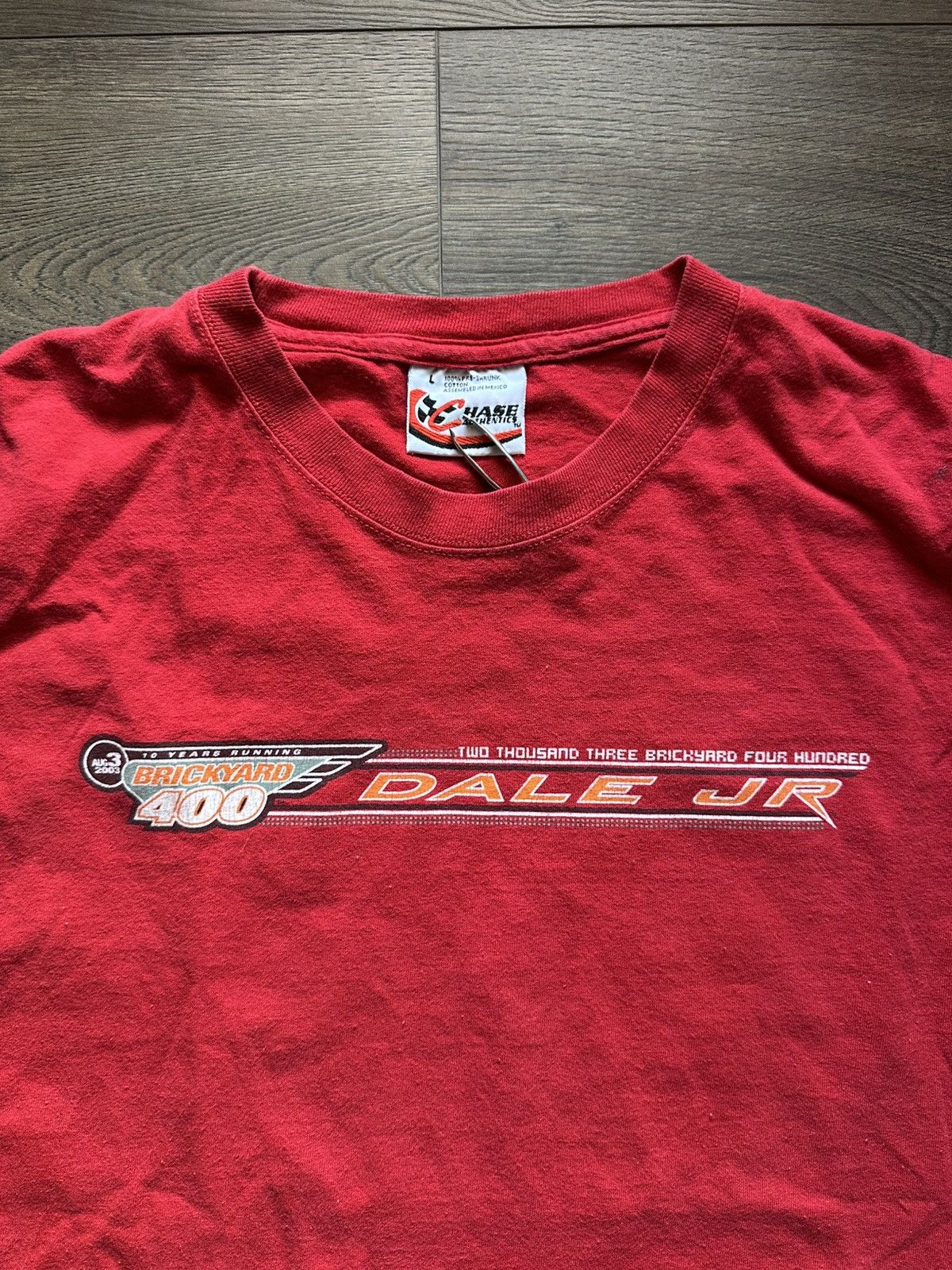 Chase Authentics Vintage Dale JR Red Racing T-Shirt Size US L / EU 52-54 / 3 - 5 Thumbnail