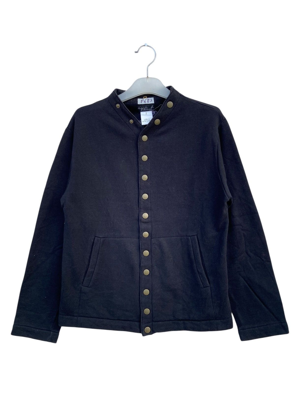 トップス 90s agnes b. homme Snap-Button Cardigan il_fullxfull.6410730247_4lyk.jpg