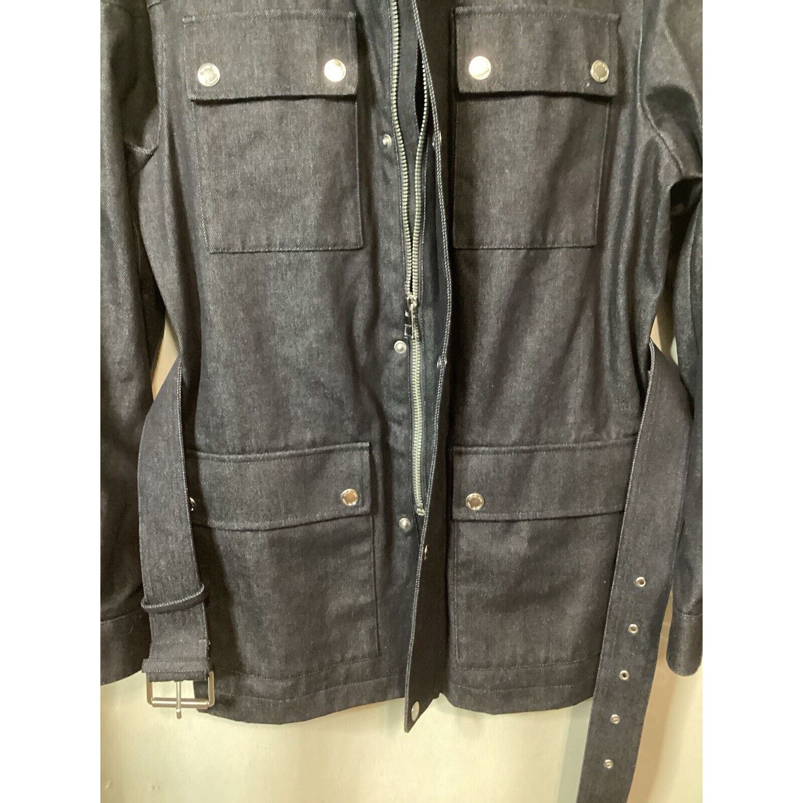 Michael Kors NWT Michael Kors Men’s Classic Fit Belted Denim Jacket Med Size US M / EU 48-50 / 2 - 11 Thumbnail