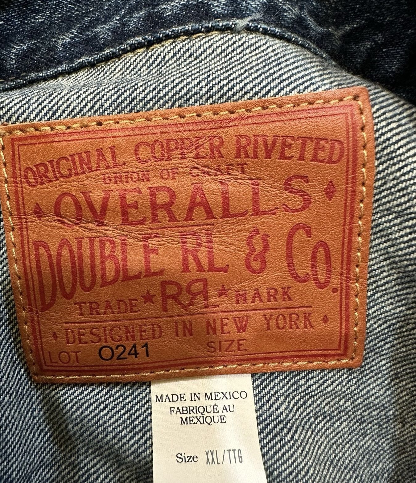RRL Ralph Lauren AW23 RRL Ralph Lauren Denim Jacket Size US XL / EU 56 / 4 - 5 Thumbnail