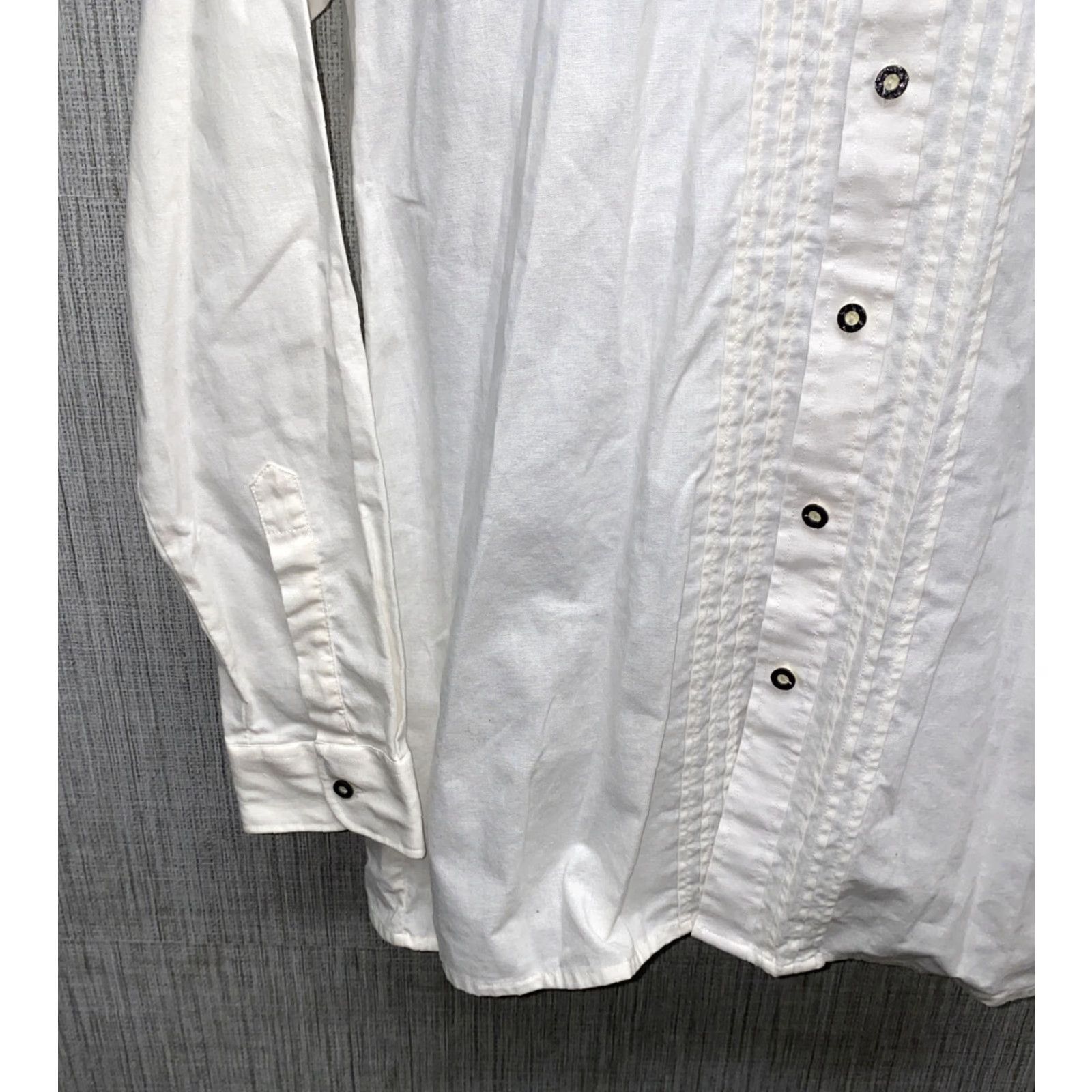 Vintage Hammerschmid Mens Long Sleeve Cotton Button-Down Shirt Size 40/M White Size US M / EU 48-50 / 2 - 4 Thumbnail