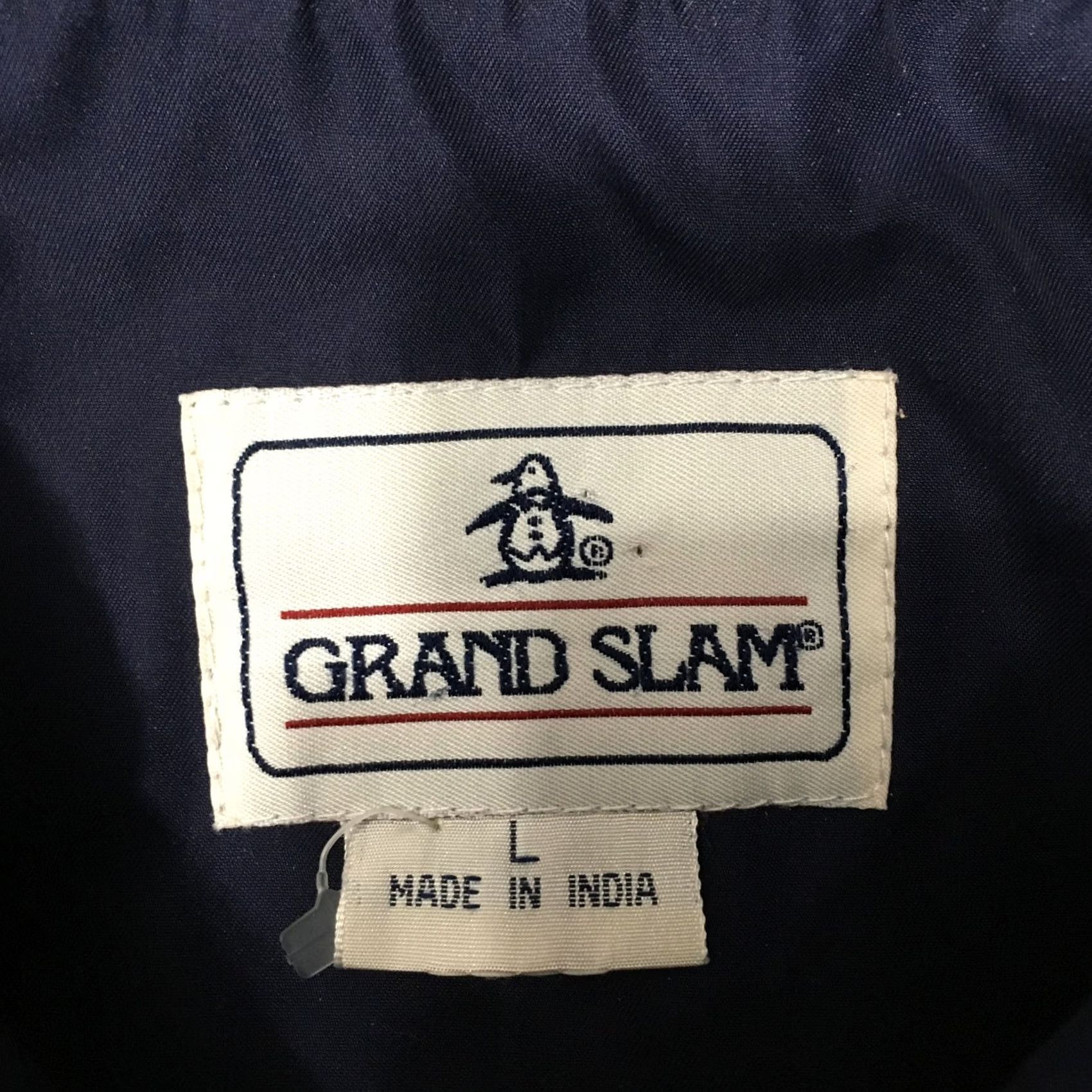 Vintage Grand Slam Jacket Windbreaker Pullover GOLF GAME Mens Large BLUE Zip Size US L / EU 52-54 / 3 - 3 Thumbnail