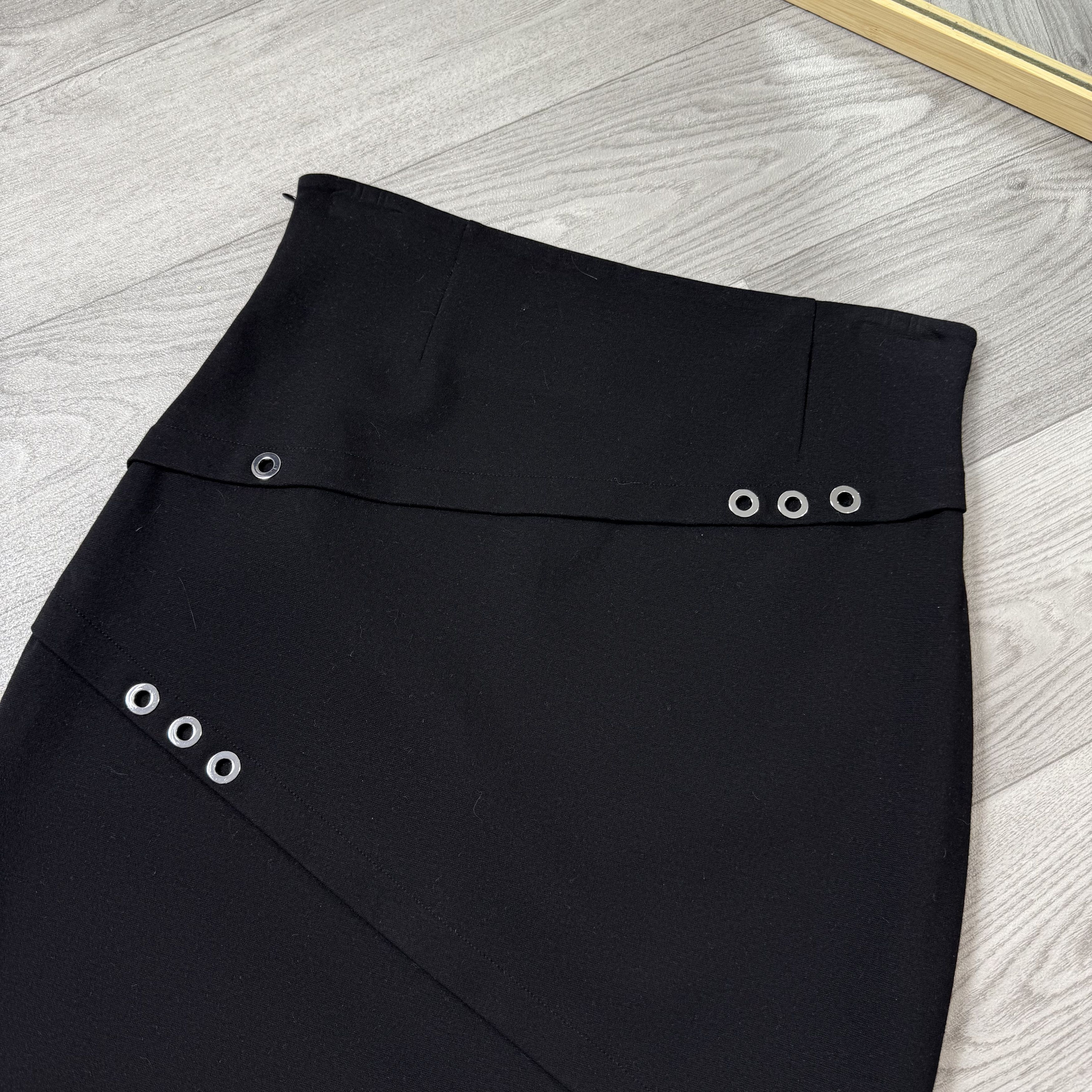 Versace Vintage Versace Collection Rare Women's Black Midi Skirt M Size 28" / US 6 / IT 42 - 5 Thumbnail