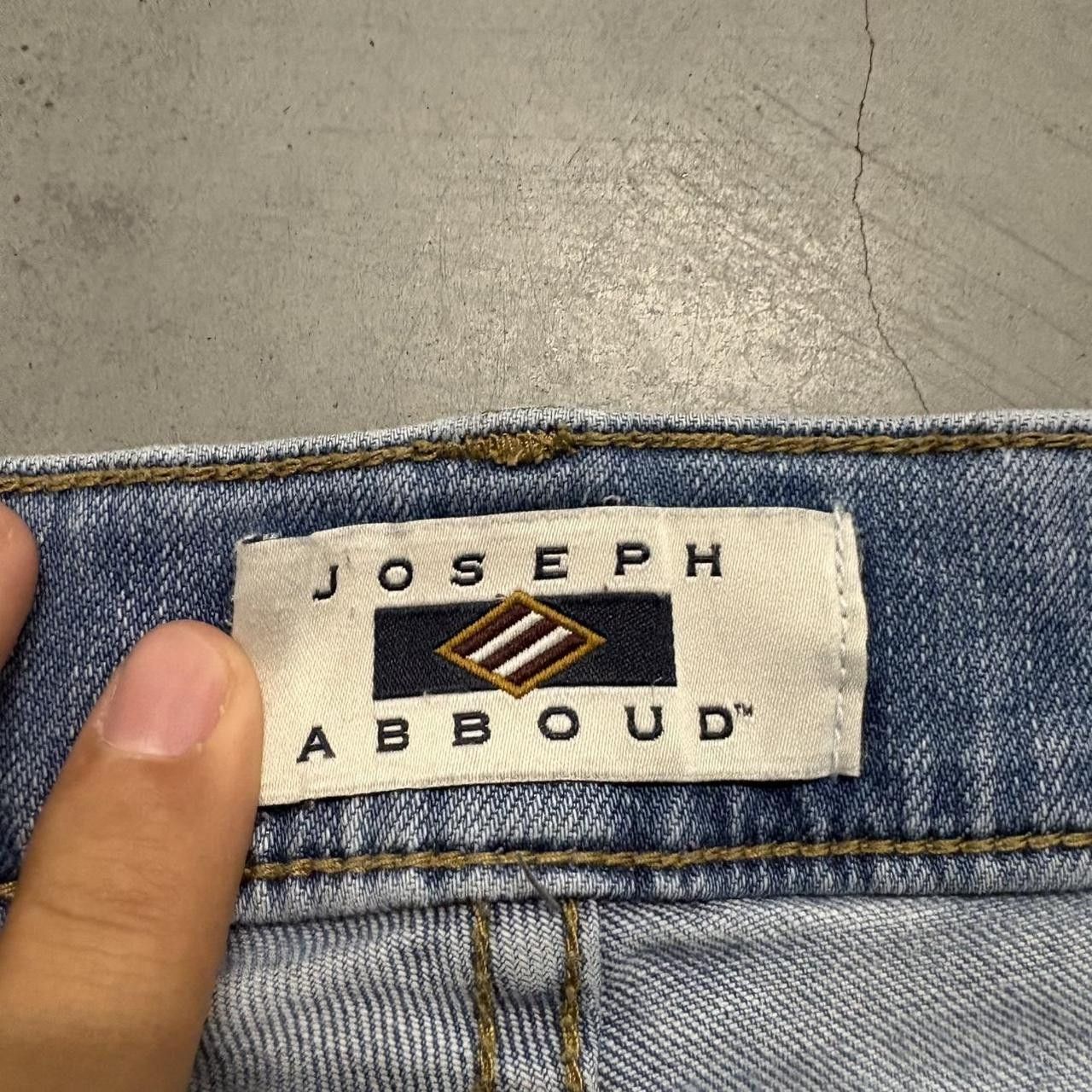 Vintage Crazy Vintage Y2K/2000s Super Baggy Skater Joseph Abboud Streetwear Style Light Blue Wash Denim Jeans! Size US 38 / EU 54 - 8 Thumbnail
