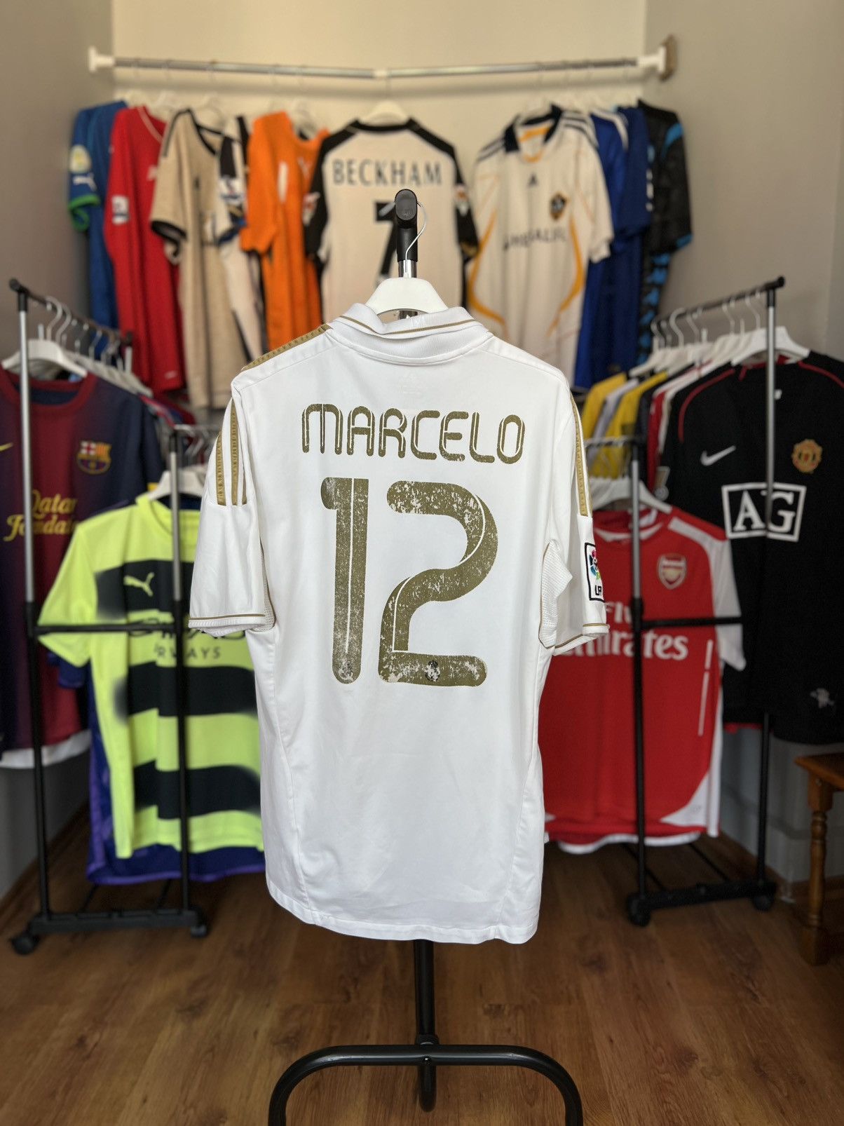 Adidas Soccer Jersey Adidas Real Madrid 2011/12 Marcelo #12 Size US M / EU 48-50 / 2 - 1 Thumbnail