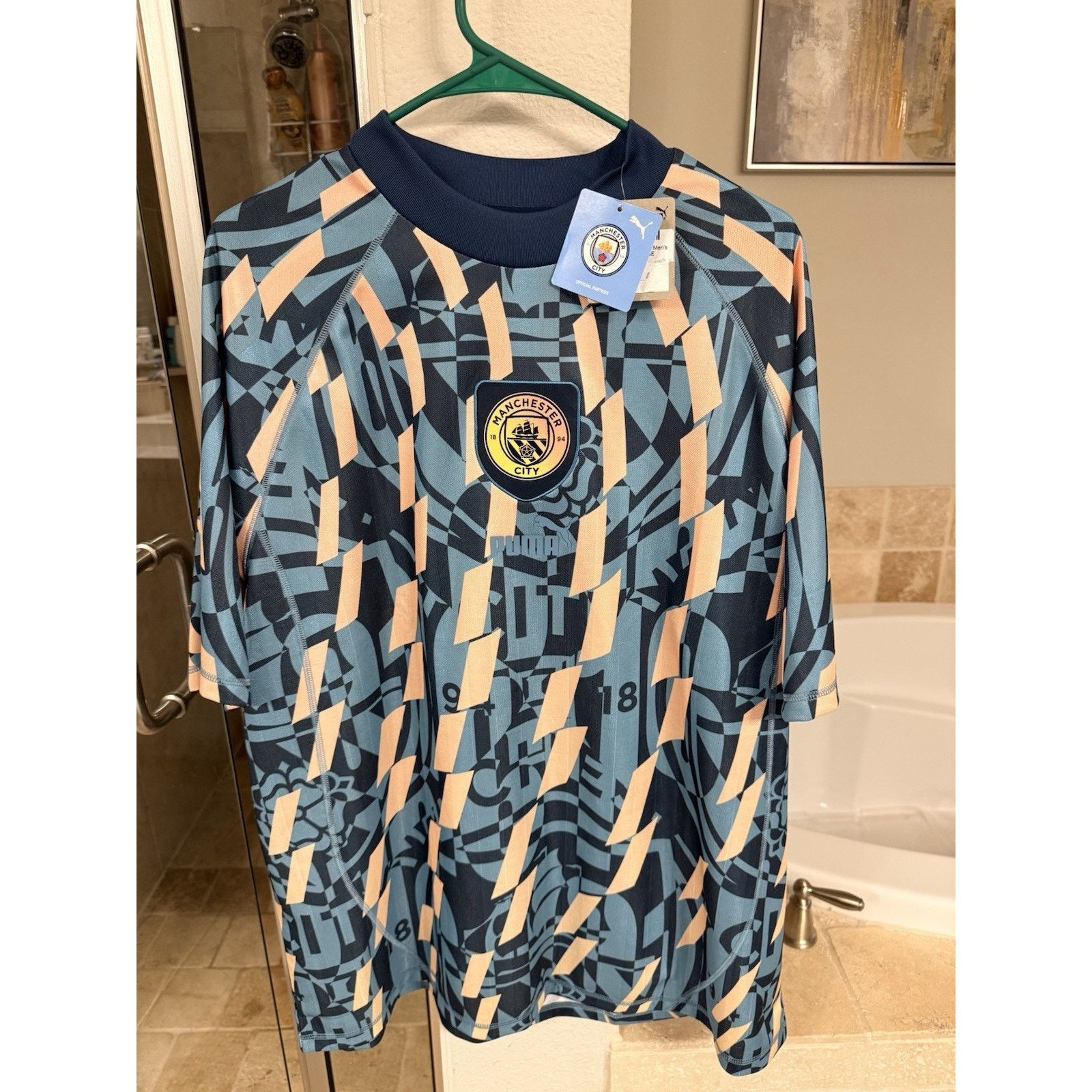 Puma Puma Manchester City Definitely City Pre Match Jersey XL NWT Size US XL / EU 56 / 4 - 1 Thumbnail
