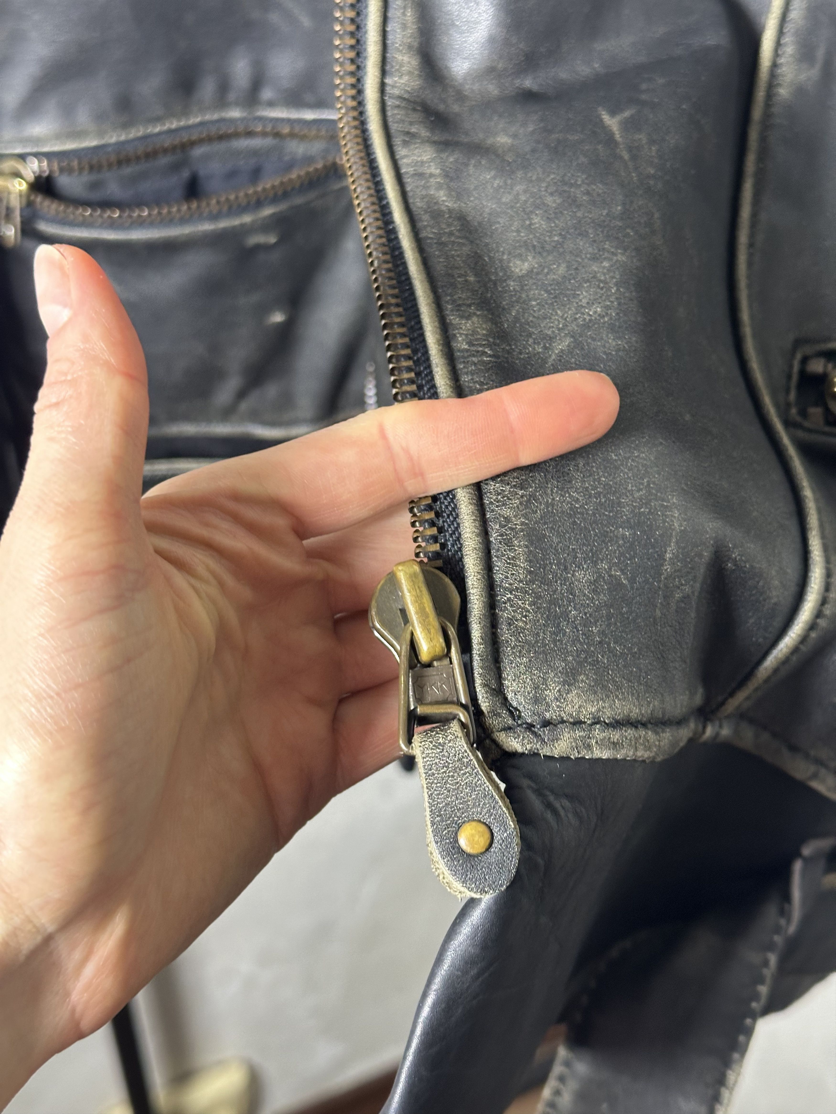 Genuine Leather Genuine Leather Biker Jacket Size US XL / EU 56 / 4 - 8 Thumbnail
