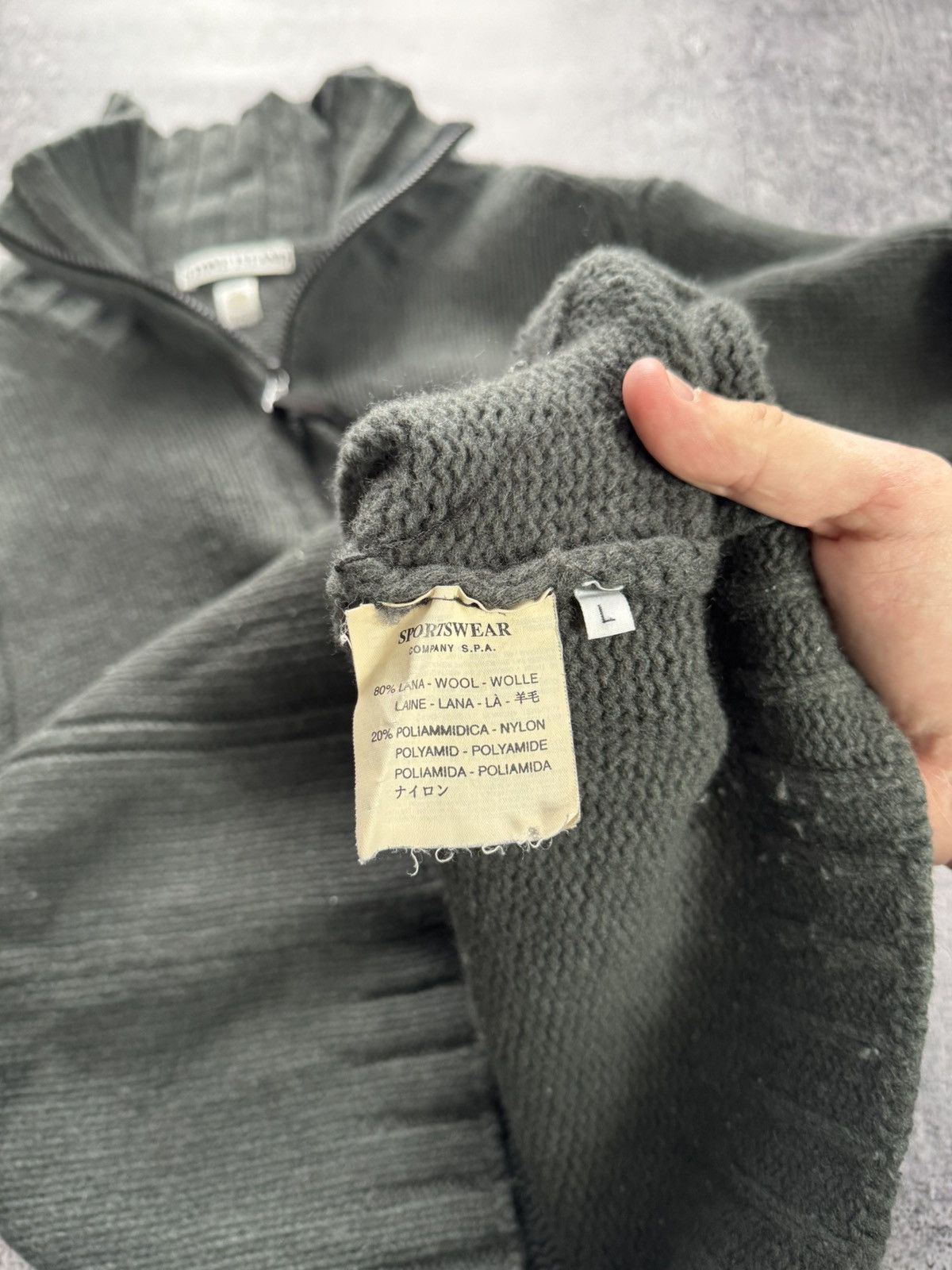 Stone Island Vintage Stone Island Sweater 2000s 1/3 Zip Knit Rare Size M Size US L / EU 52-54 / 3 - 13 Thumbnail