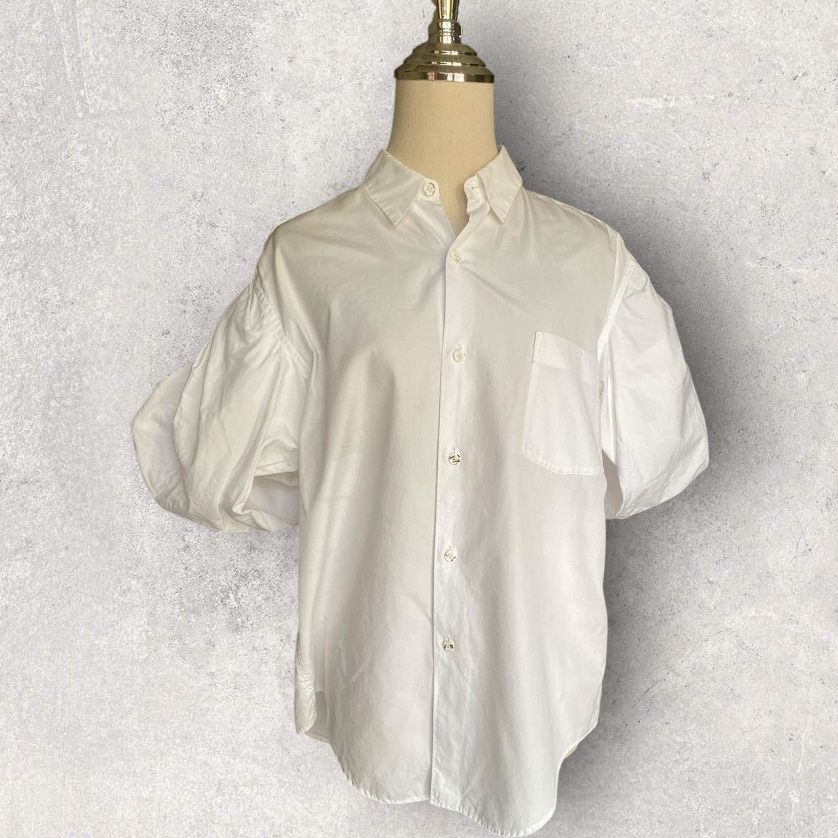 Comme des Garcons Vintage 90’s Ruffle Sleeve Shirt Size M / US 6-8 / IT 42-44 - 1 Thumbnail
