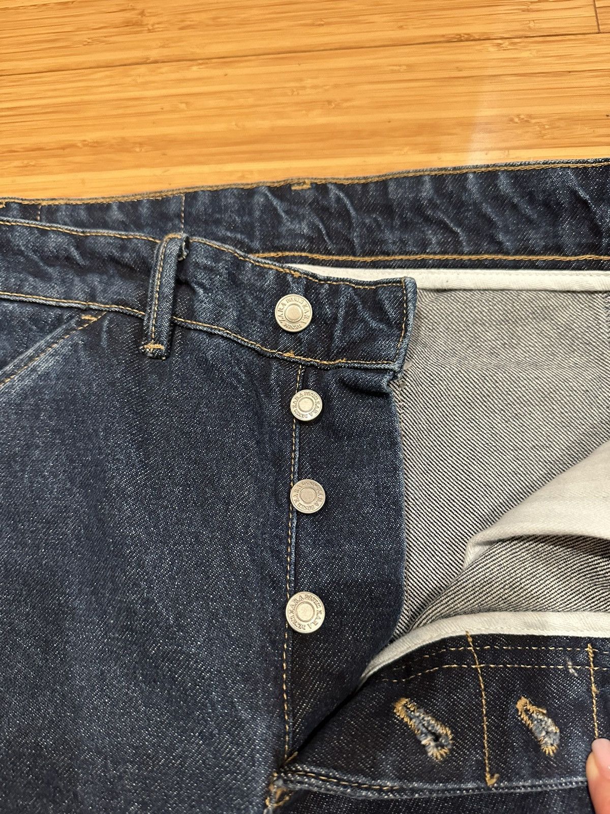 Zara Zara Men’s Relaxed Jeans Navy Size 31 Size US 31 - 5 Thumbnail
