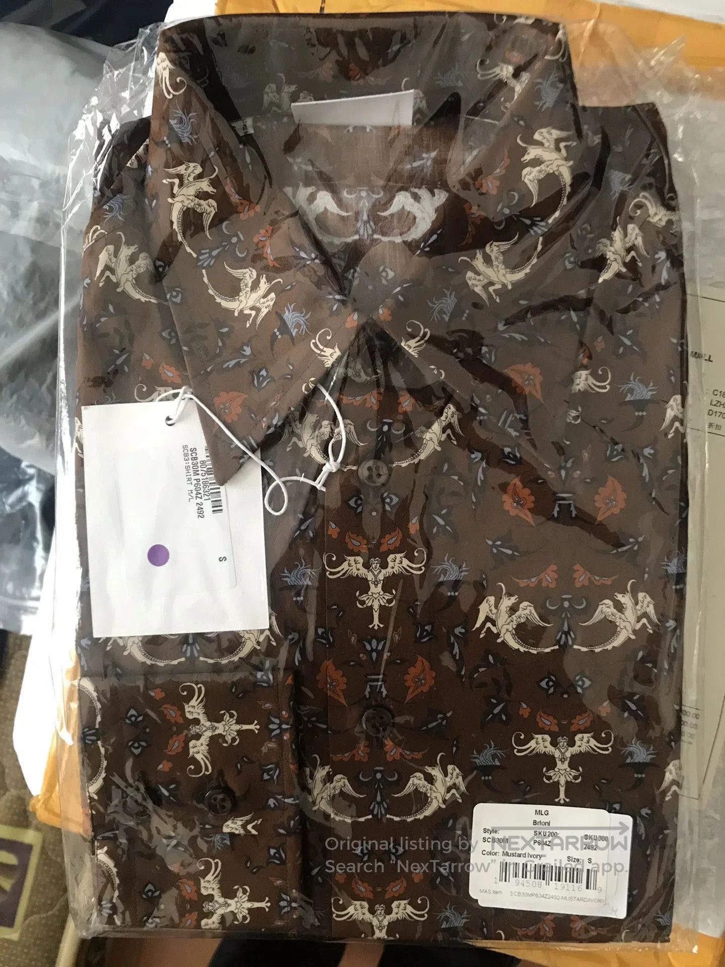 Brioni Italian Brioni Floral Pattern Shirt. Size US S / EU 44-46 / 1 - 7 Thumbnail