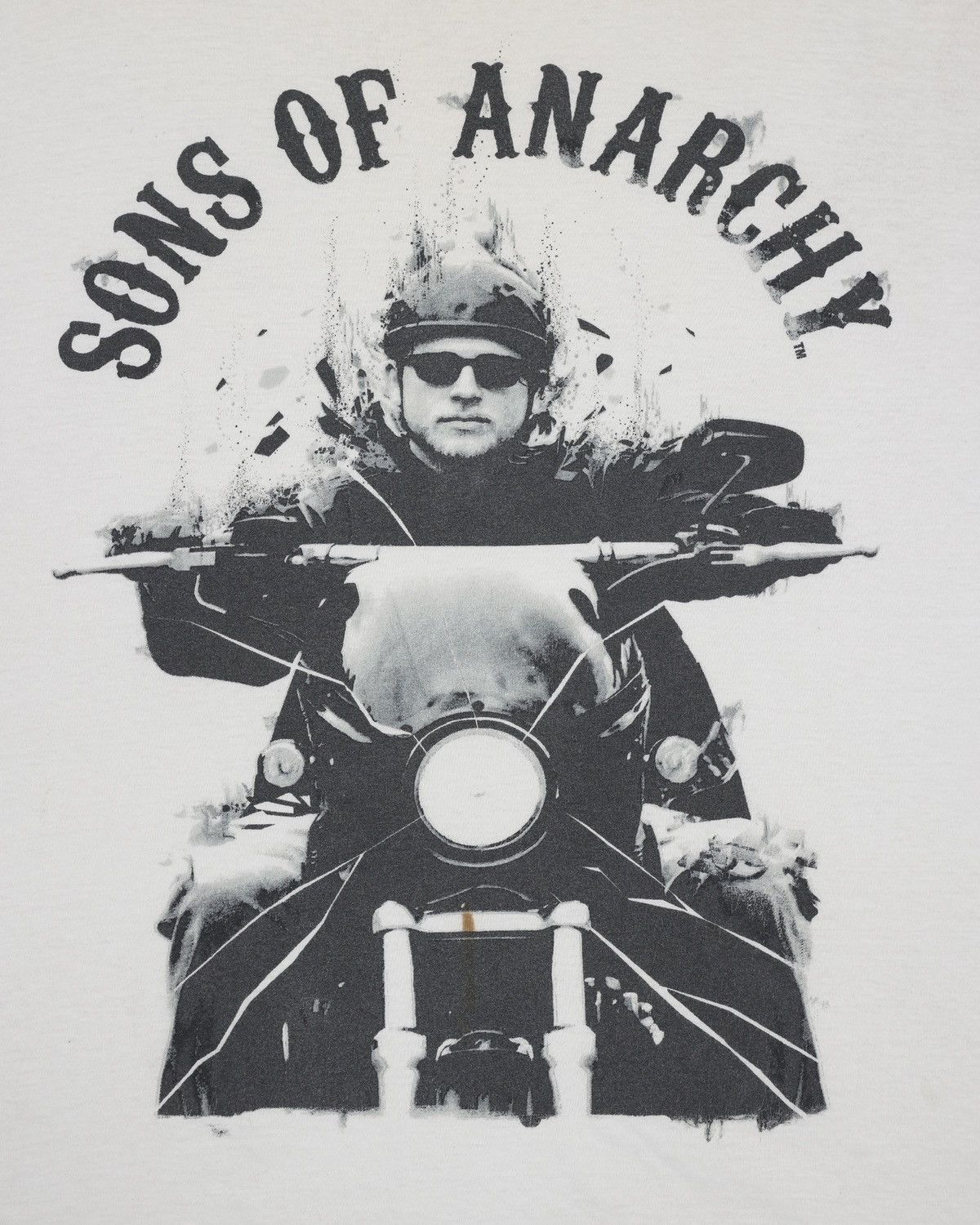 Vintage Sons of Anarchy Motorcycle Graphic Tee Trashed Faded Size US XL / EU 56 / 4 - 2 Thumbnail