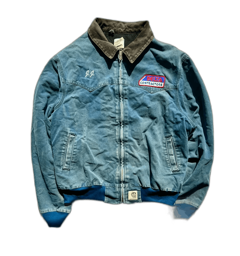 Vintage Vintage Carhartt J14 Blu Jacket 90s | Grailed