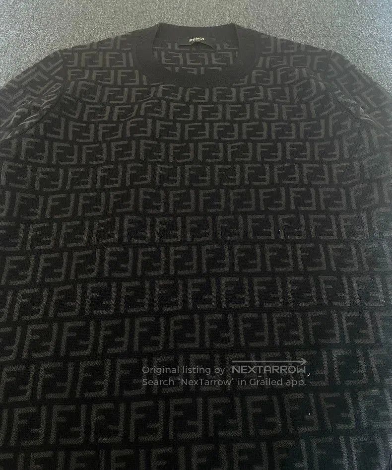 Fendi Fendi Wool Sweater with Double F Logo. Size US L / EU 52-54 / 3 - 2 Thumbnail