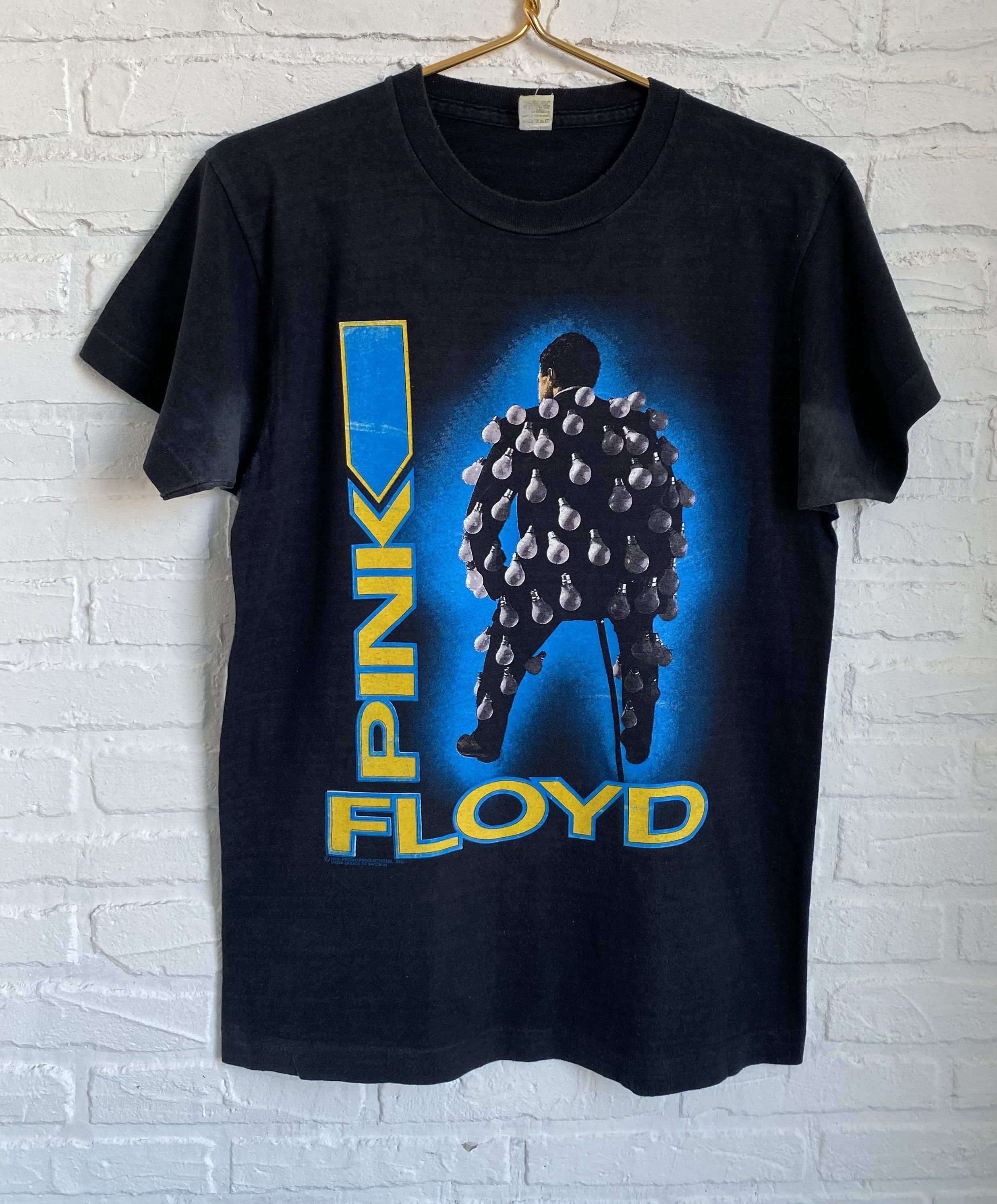 Band Tees × Vintage Vintage 1989 Pink Floyd On tour light bulb t-shirt Size US L / EU 52-54 / 3 - 1 Thumbnail