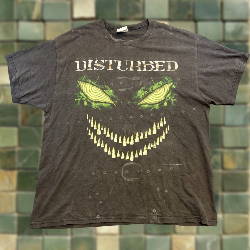 Hanes 2010 Disturbed Asylum Band T Shirt Hanes Black AOP Graphic XL Metal The Guy Mens XL Black Disturbed Asylum Band Shirt Hanes AOP Graphic XL Mens Size US XL / EU 56 / 4 - 1 Thumbnail